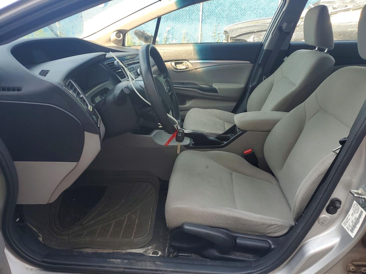 2013 Honda Civic Lx Silver vin: 2HGFB2F55DH104277