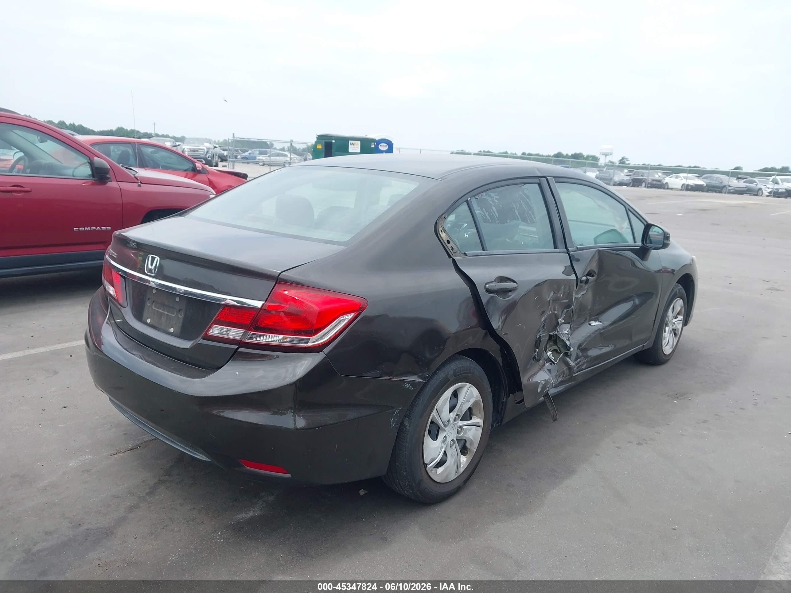 2013 Honda Civic Lx Gray vin: 2HGFB2F55DH509328