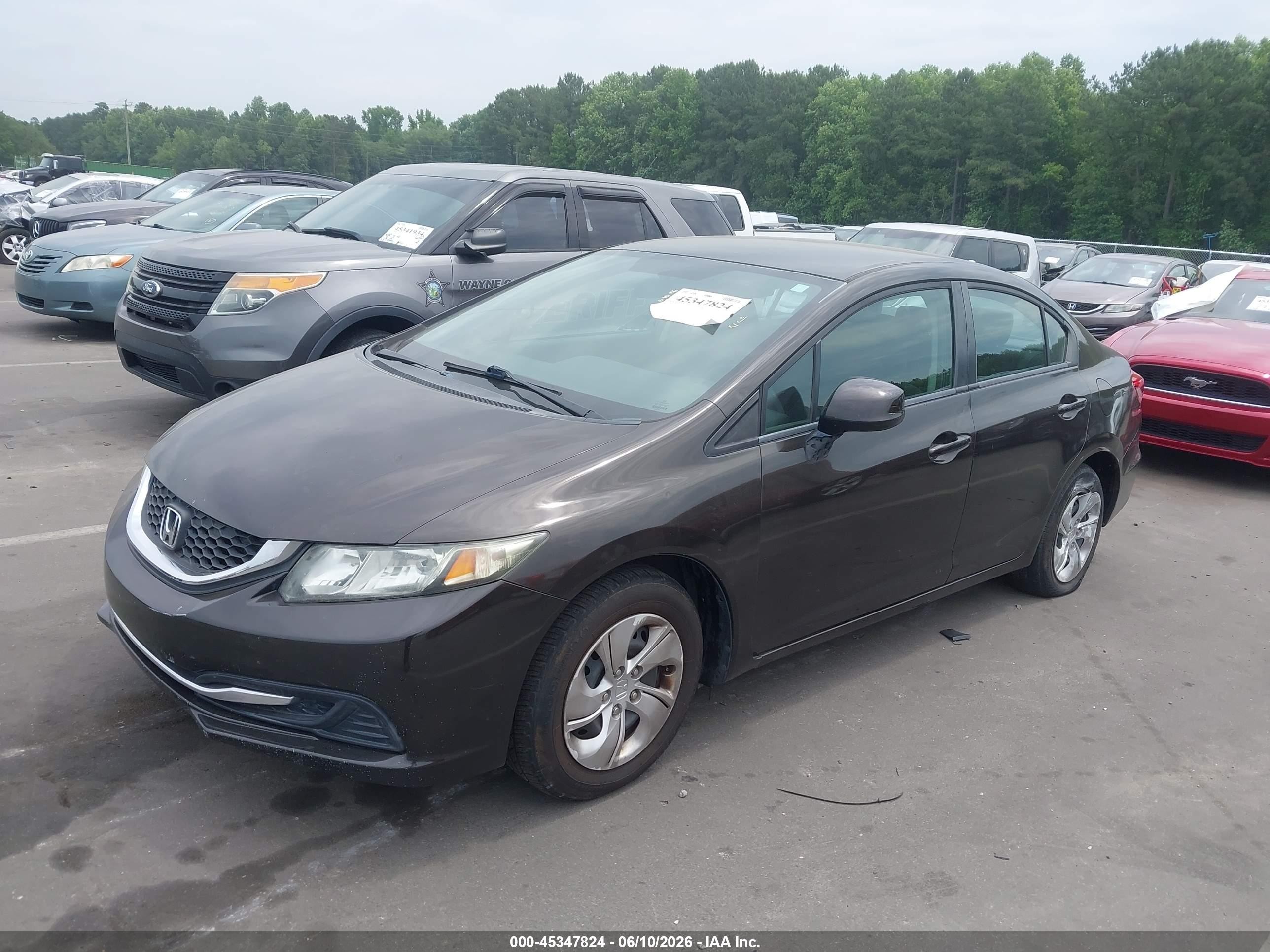 2013 Honda Civic Lx Gray vin: 2HGFB2F55DH509328
