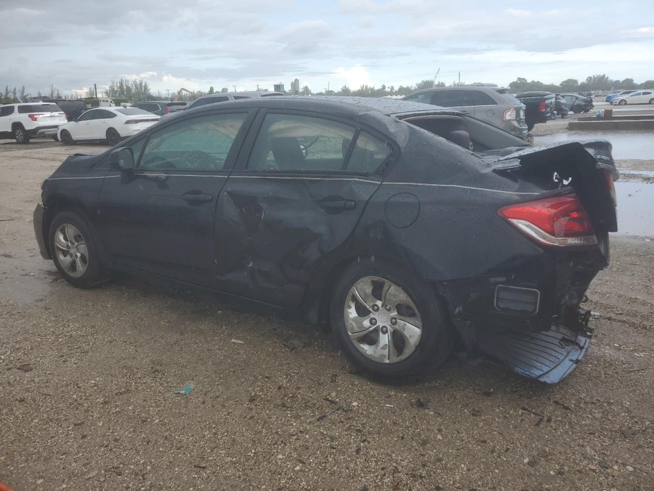 2013 Honda Civic Lx Black vin: 2HGFB2F55DH521558