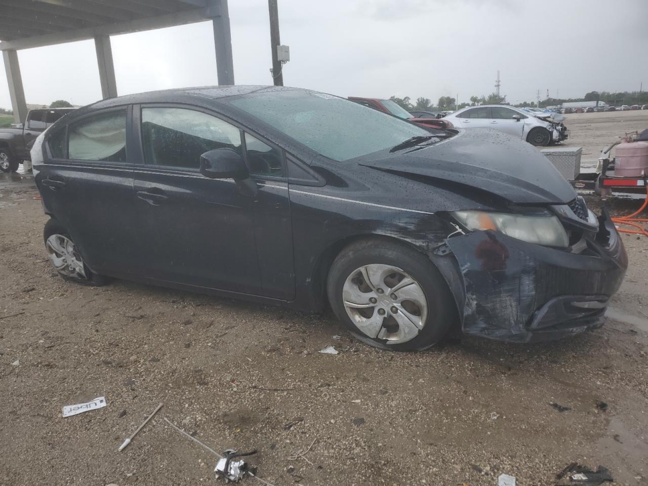 2013 Honda Civic Lx Black vin: 2HGFB2F55DH521558
