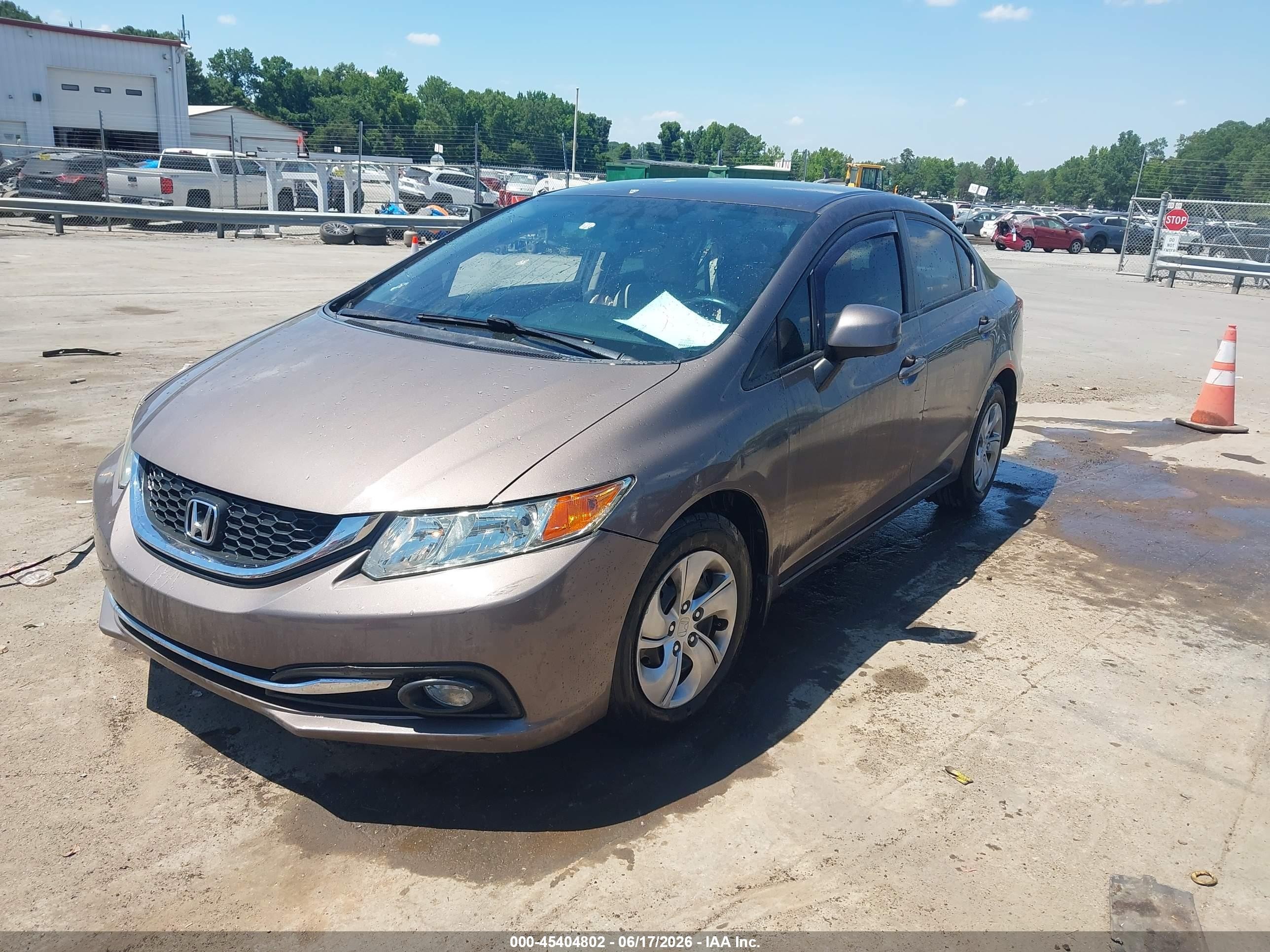 2013 Honda Civic Lx Champagne vin: 2HGFB2F55DH532074