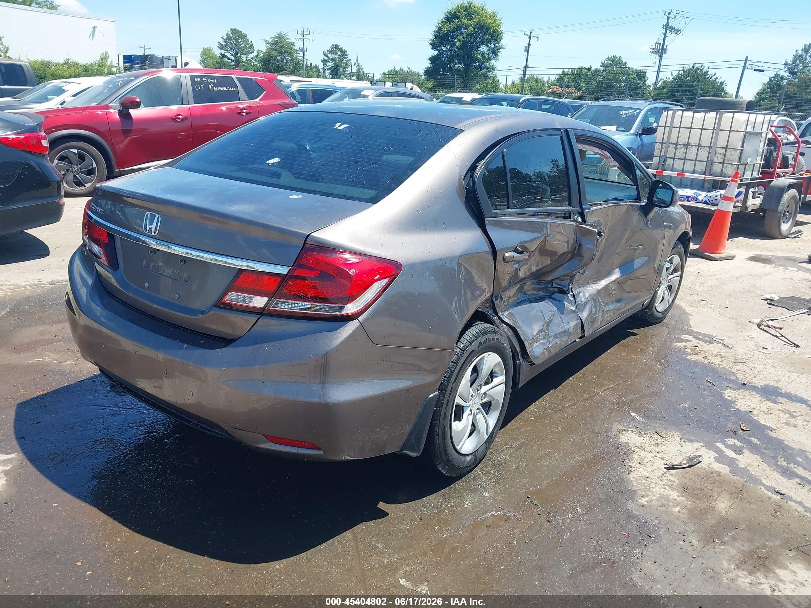 2013 Honda Civic Lx Champagne vin: 2HGFB2F55DH532074