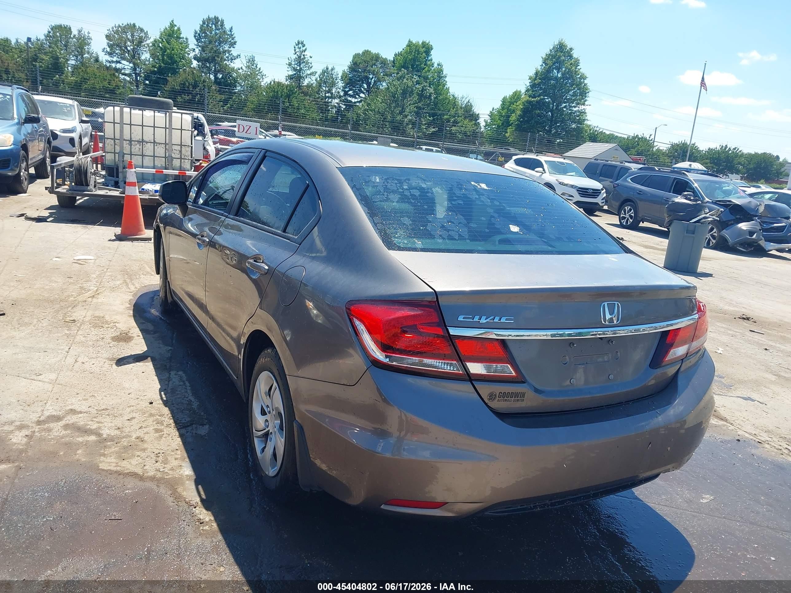 2013 Honda Civic Lx Champagne vin: 2HGFB2F55DH532074
