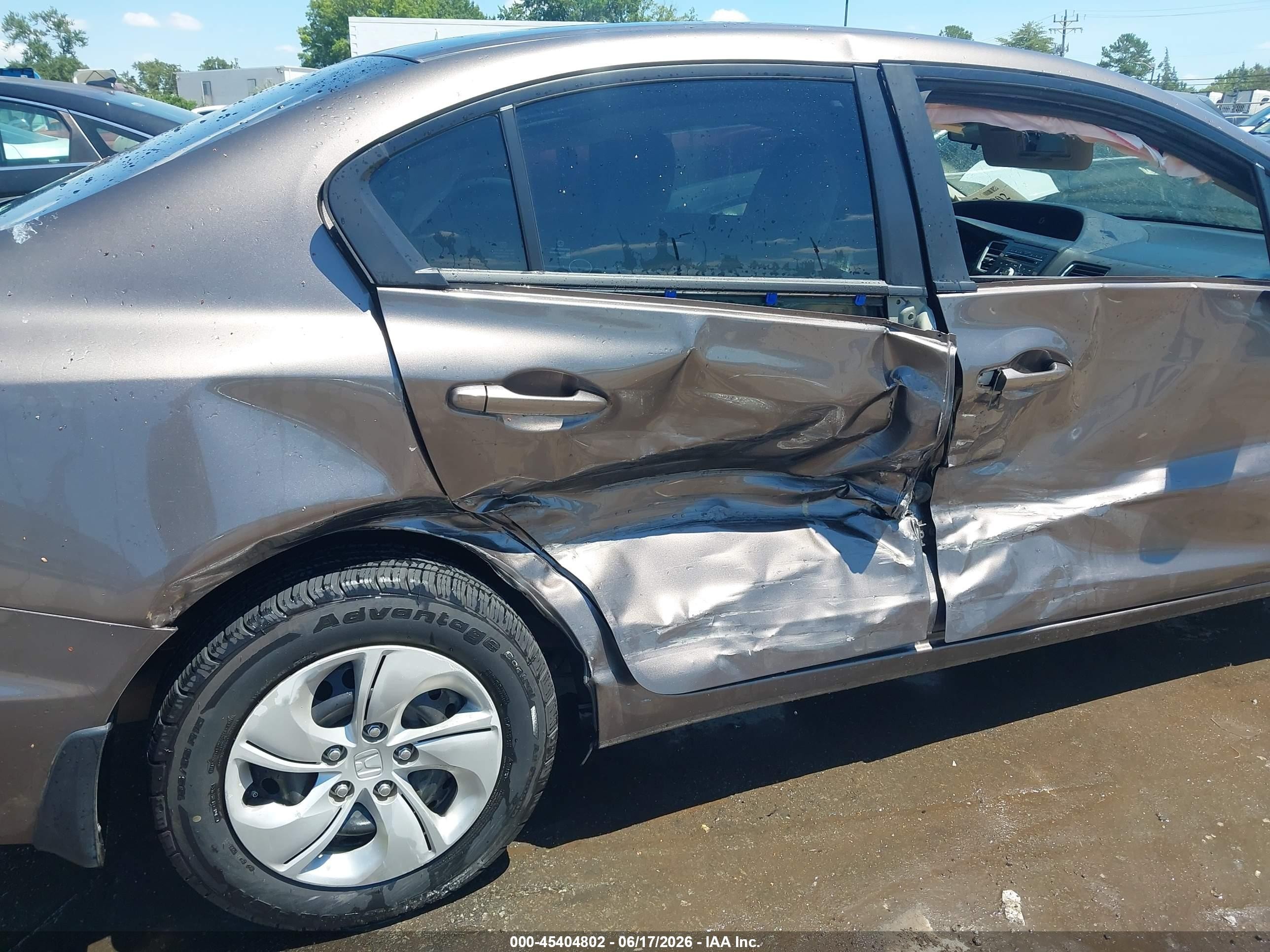 2013 Honda Civic Lx Champagne vin: 2HGFB2F55DH532074