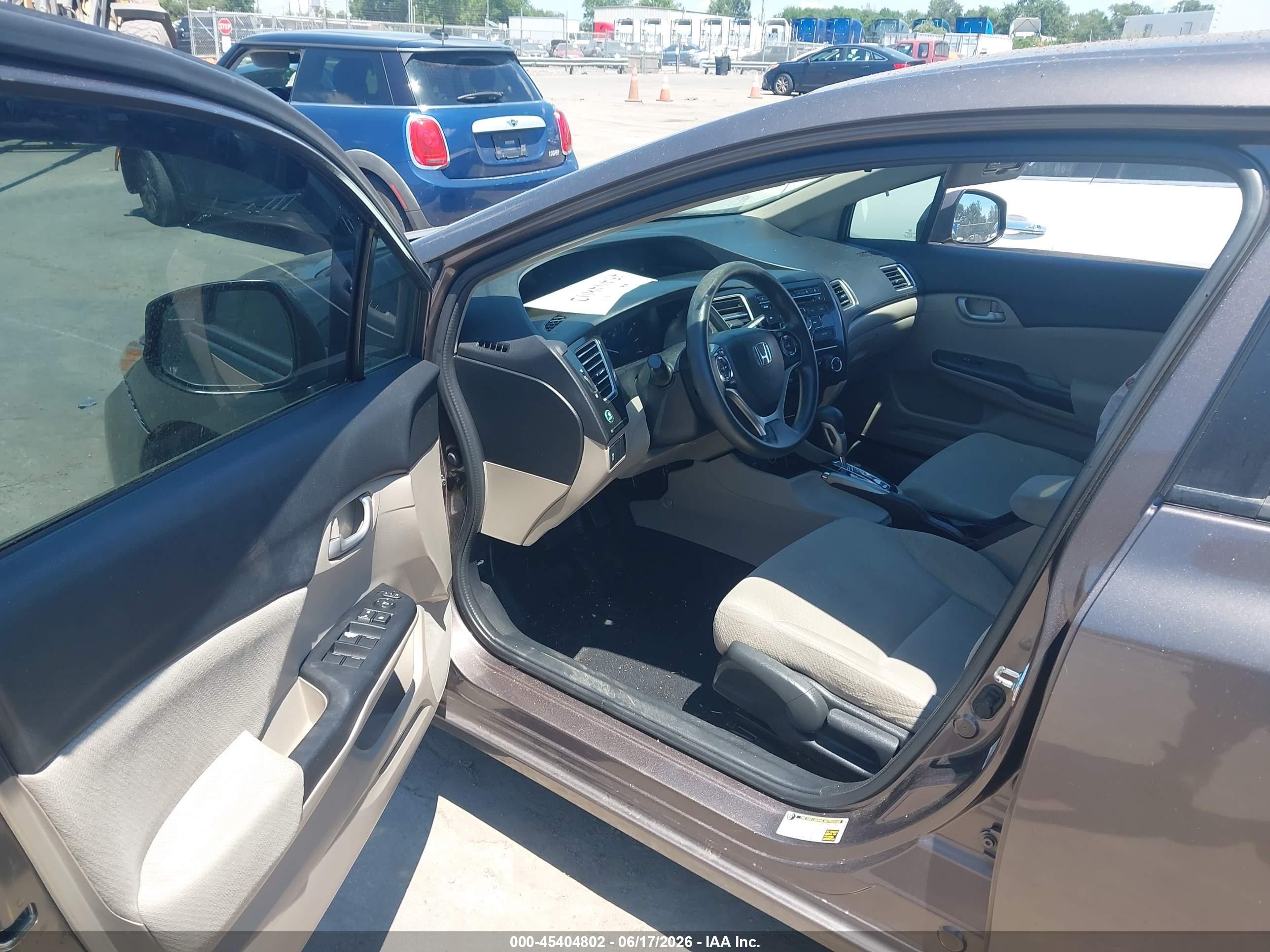 2013 Honda Civic Lx Champagne vin: 2HGFB2F55DH532074