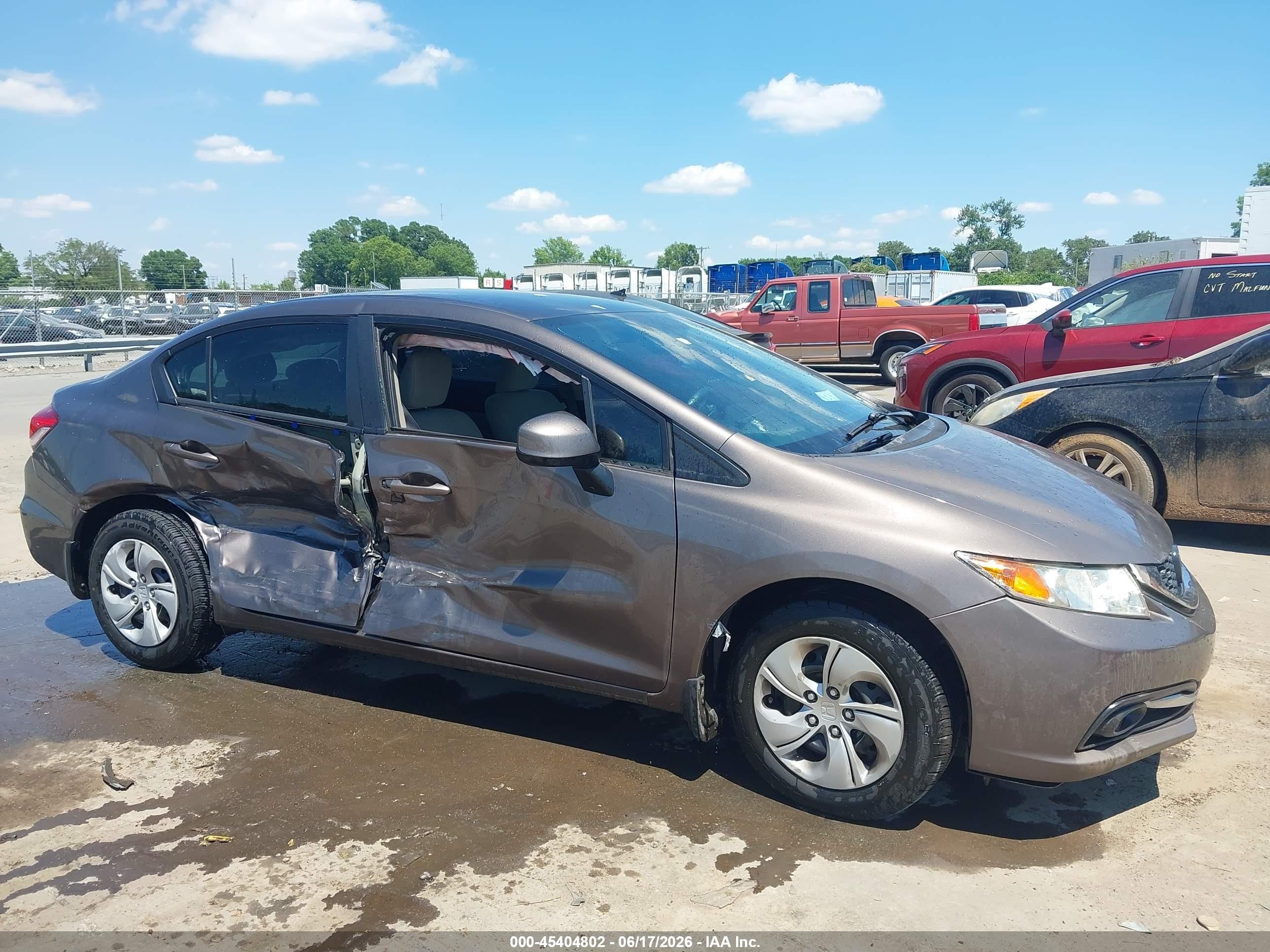 2013 Honda Civic Lx Champagne vin: 2HGFB2F55DH532074