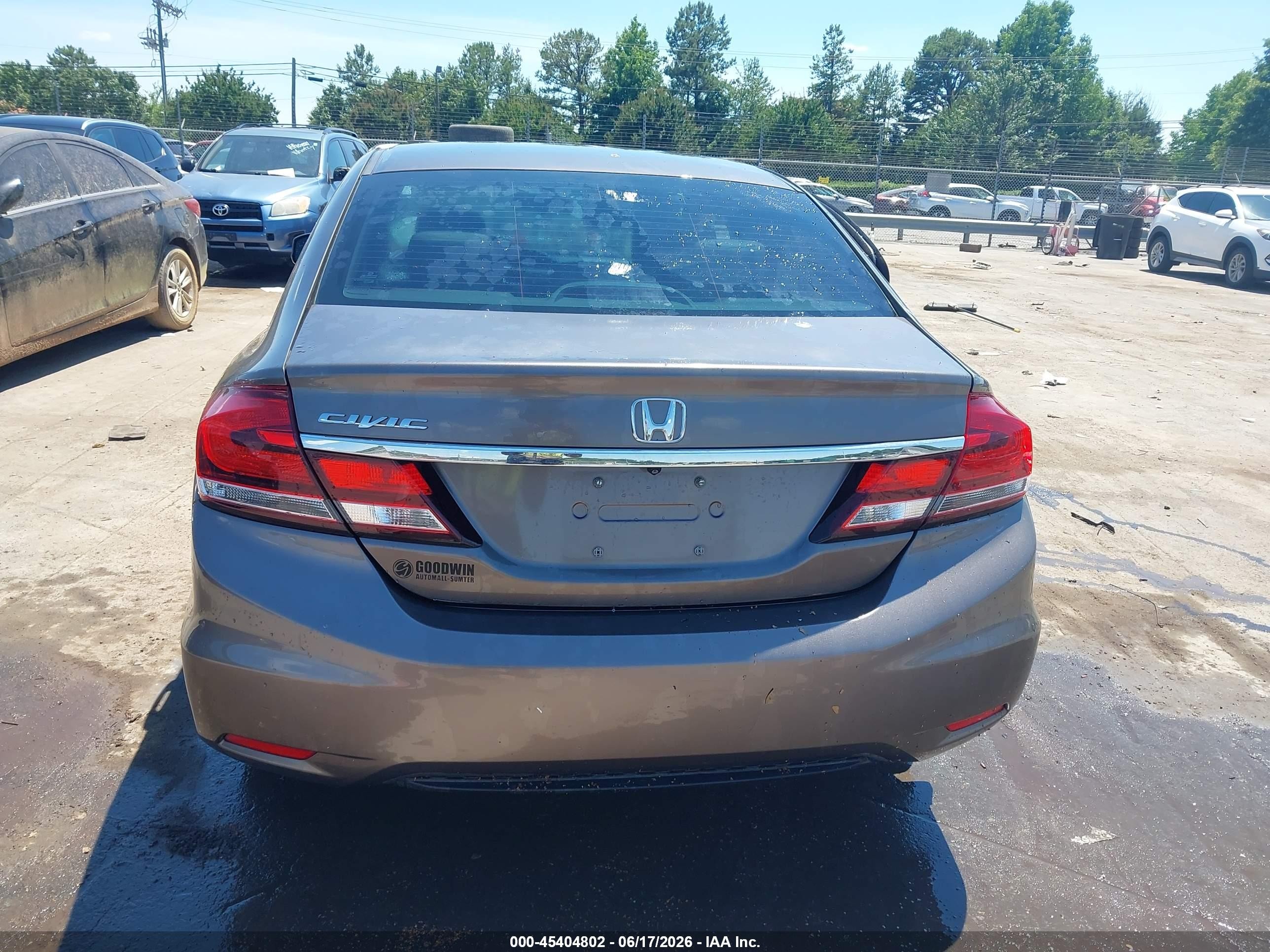 2013 Honda Civic Lx Champagne vin: 2HGFB2F55DH532074