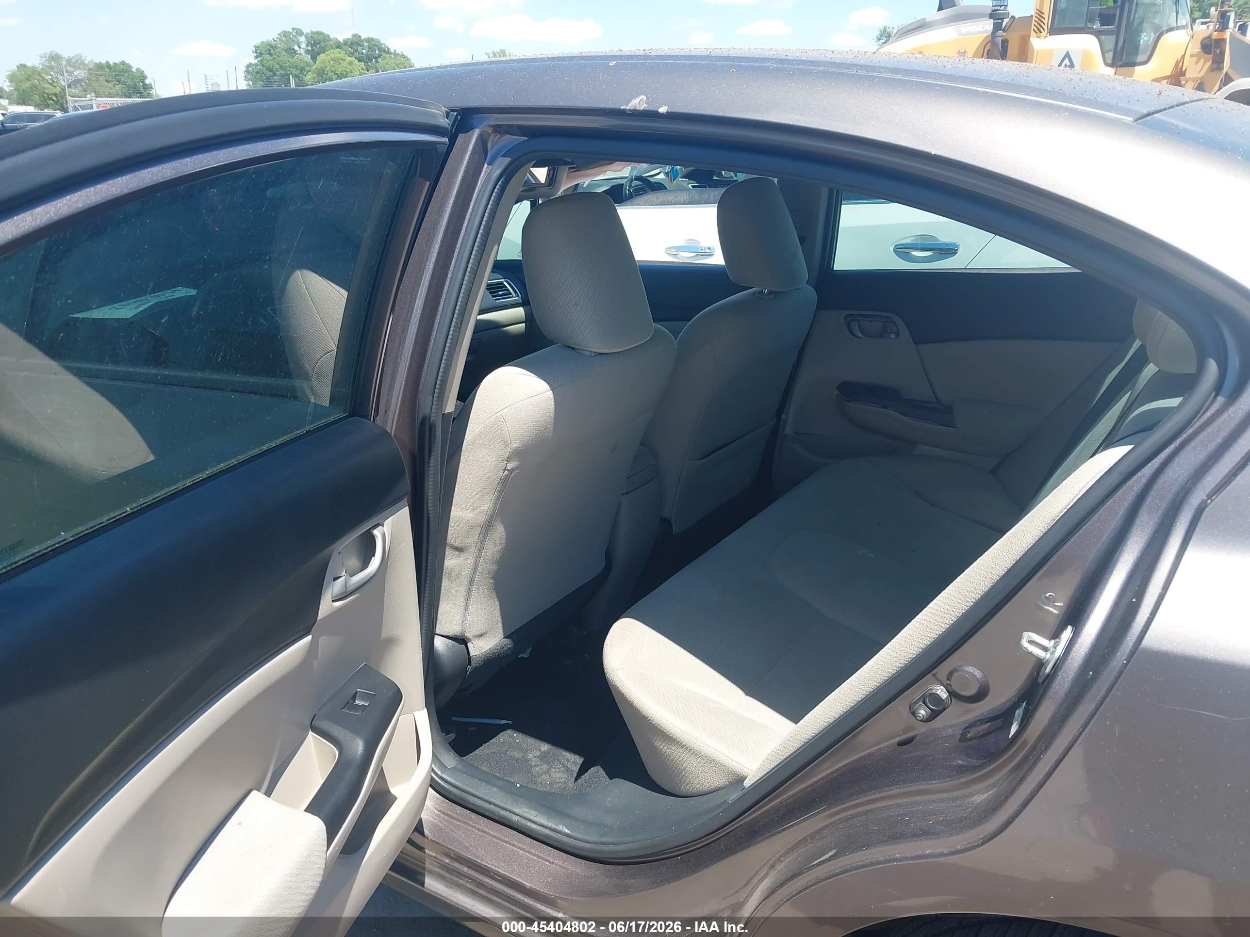 2013 Honda Civic Lx Champagne vin: 2HGFB2F55DH532074