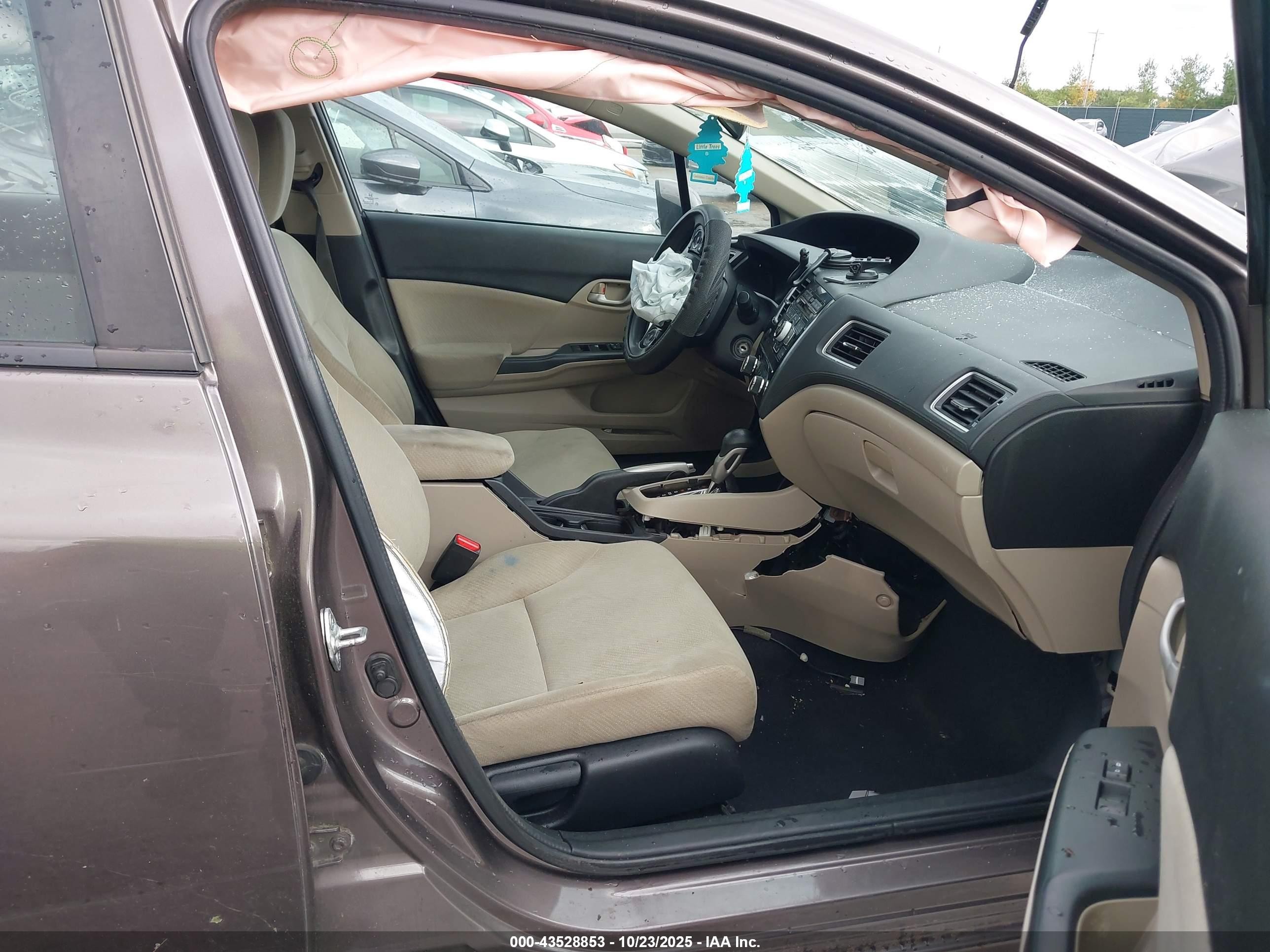 2013 Honda Civic Lx Brown vin: 2HGFB2F55DH534150
