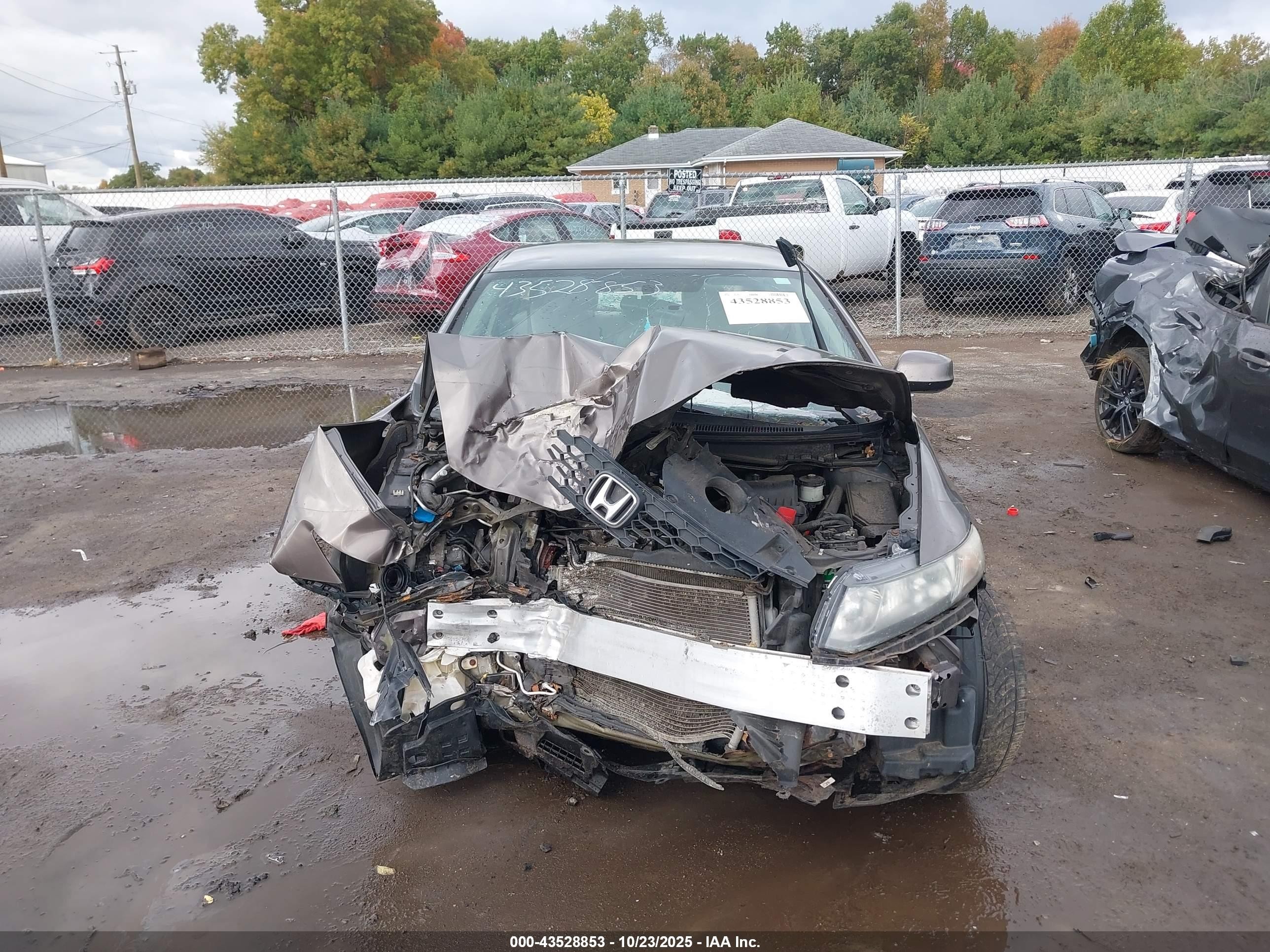 2013 Honda Civic Lx Brown vin: 2HGFB2F55DH534150