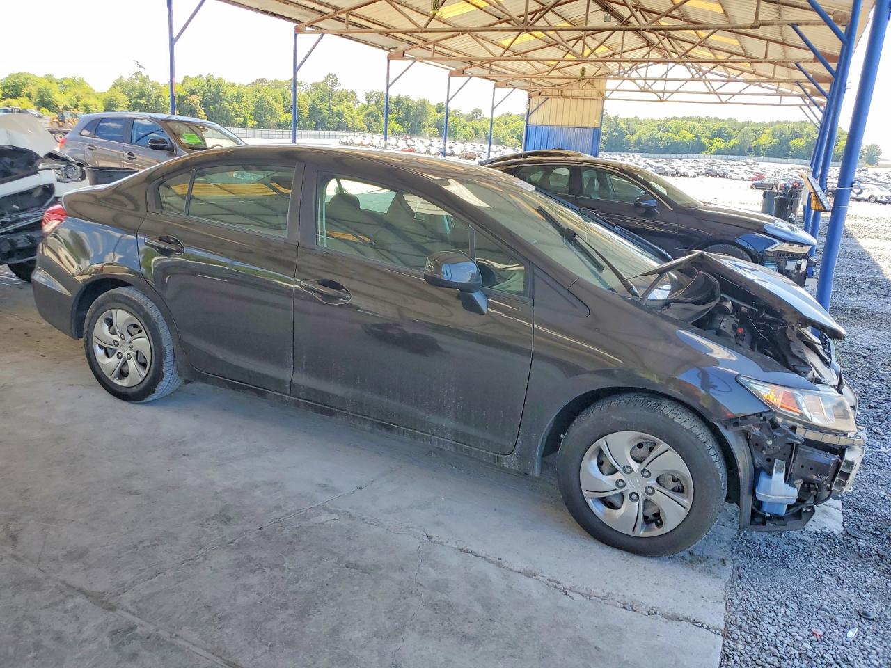 2013 Honda Civic Lx Brown vin: 2HGFB2F55DH535413