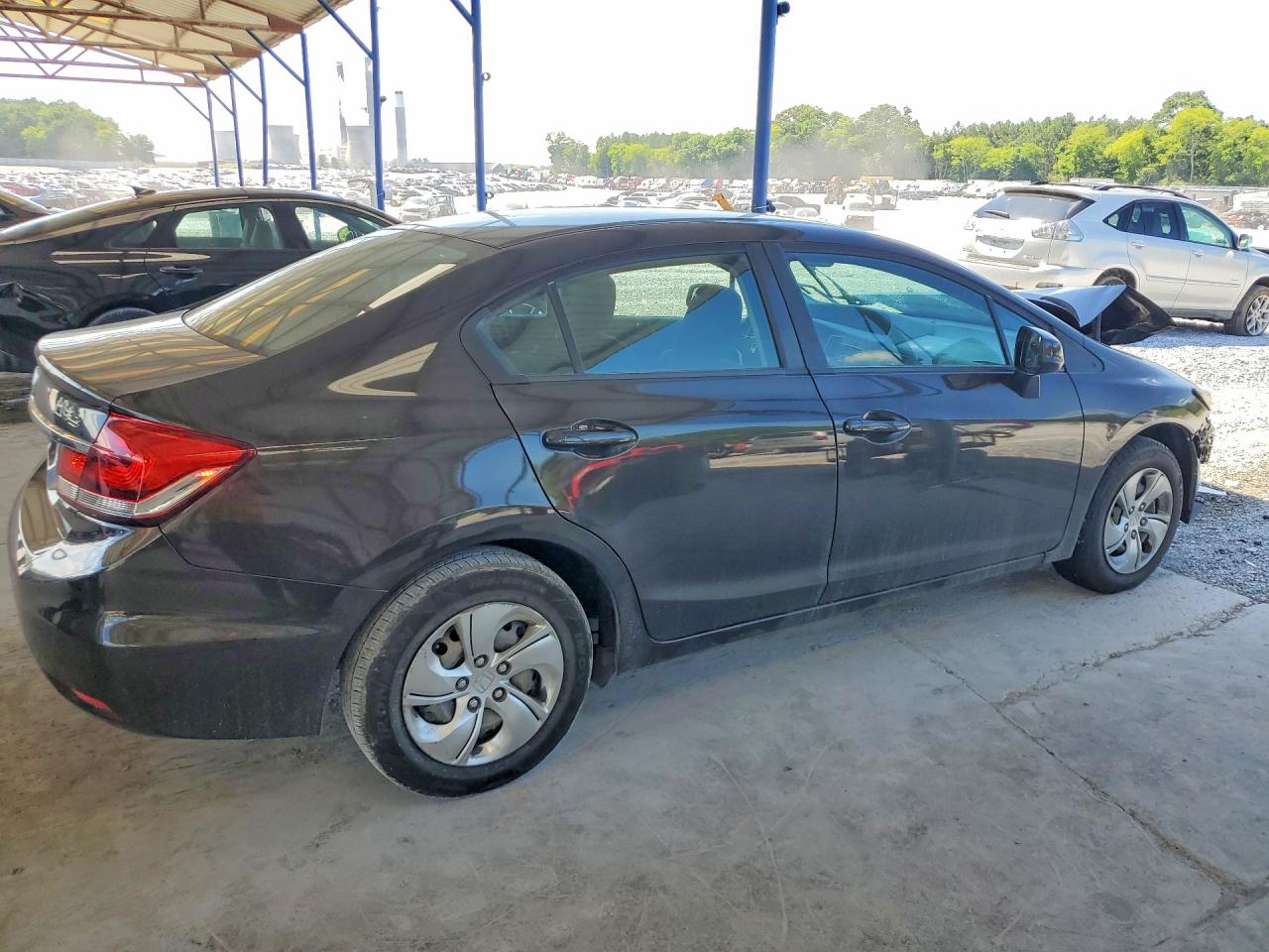 2013 Honda Civic Lx Brown vin: 2HGFB2F55DH535413