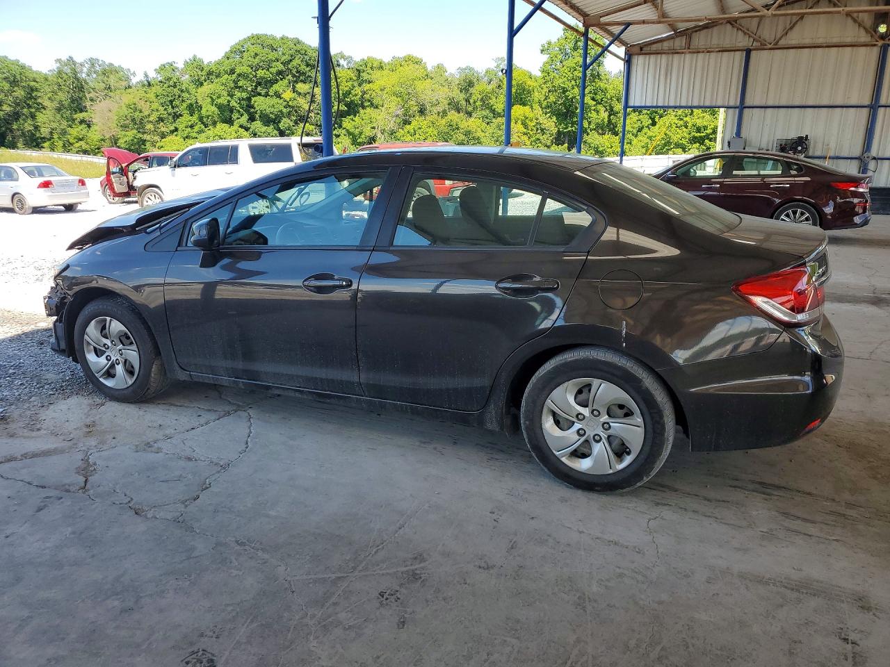 2013 Honda Civic Lx Brown vin: 2HGFB2F55DH535413