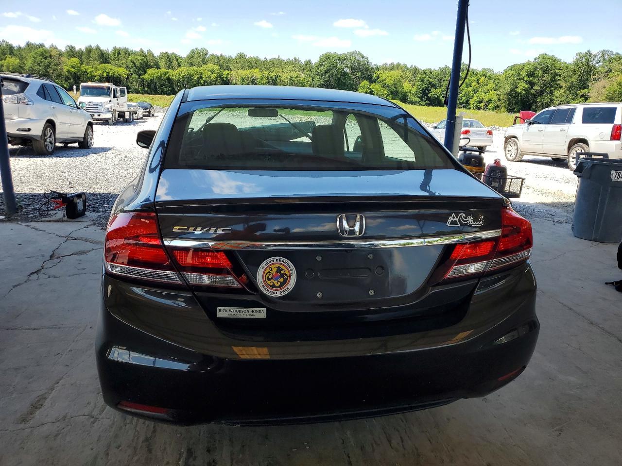 2013 Honda Civic Lx Brown vin: 2HGFB2F55DH535413