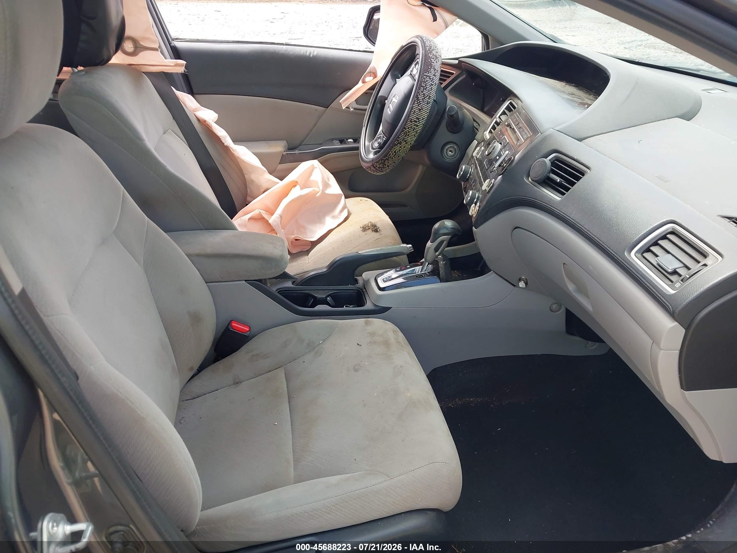 2013 Honda Civic Lx Серый vin: 2HGFB2F55DH539509