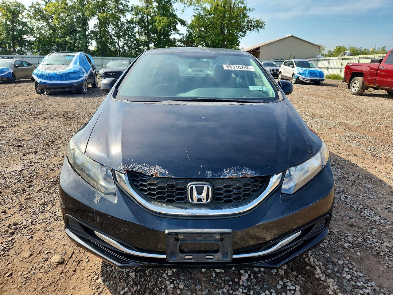 2013 Honda Civic Lx Black vin: 2HGFB2F55DH550929