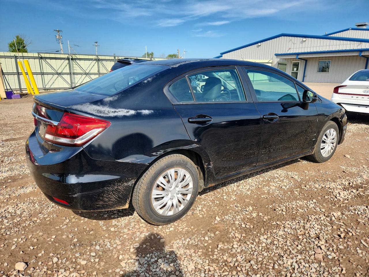 2013 Honda Civic Lx Black vin: 2HGFB2F55DH550929