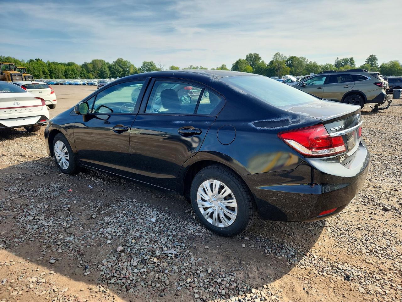 2013 Honda Civic Lx Black vin: 2HGFB2F55DH550929
