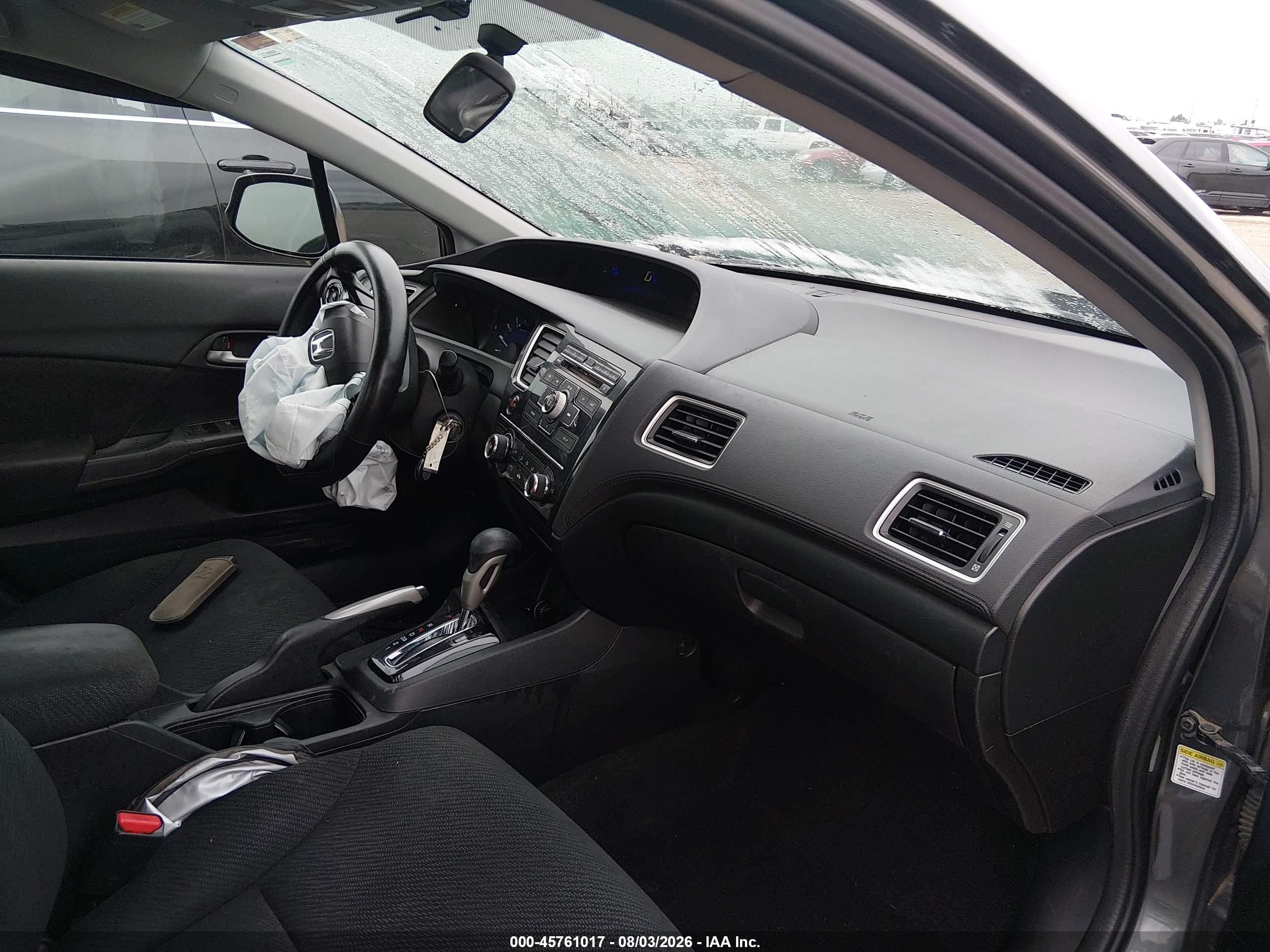 2013 Honda Civic Lx Gray vin: 2HGFB2F55DH551725