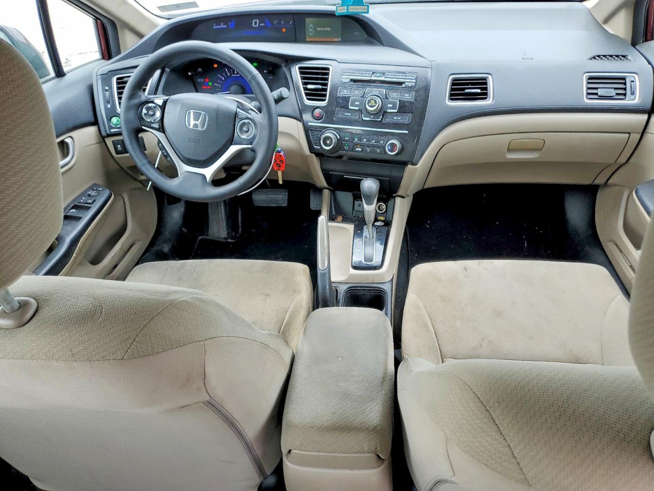 2013 Honda Civic Lx Burgundy vin: 2HGFB2F55DH555600