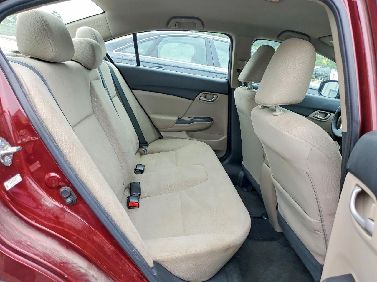 2013 Honda Civic Lx Burgundy vin: 2HGFB2F55DH555600