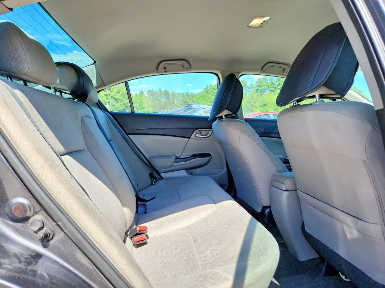 2013 Honda Civic Lx Gray vin: 2HGFB2F55DH569187