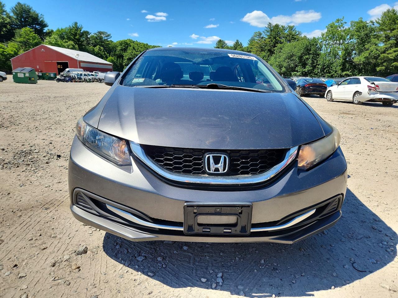2013 Honda Civic Lx Gray vin: 2HGFB2F55DH569187