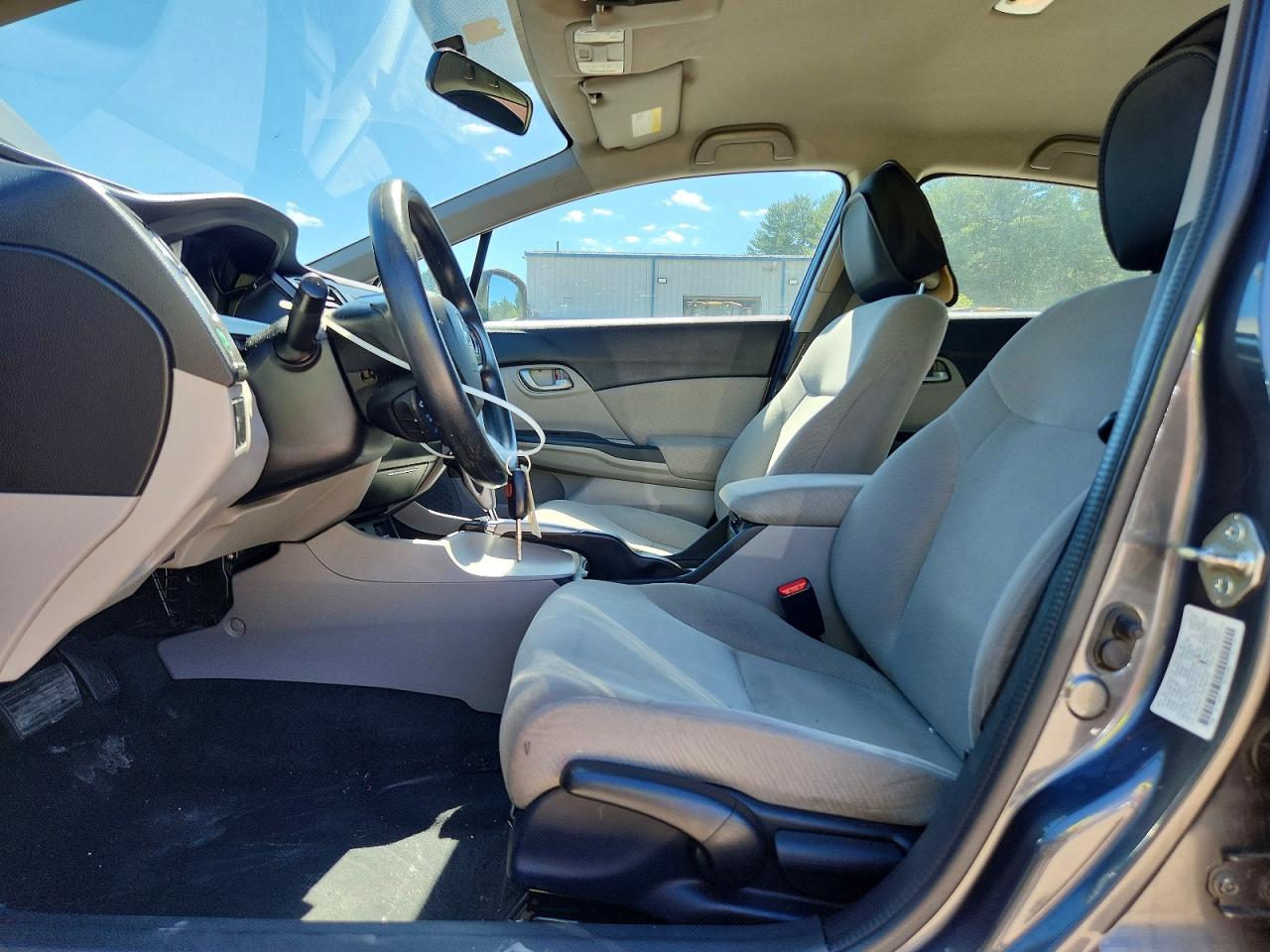 2013 Honda Civic Lx Gray vin: 2HGFB2F55DH569187