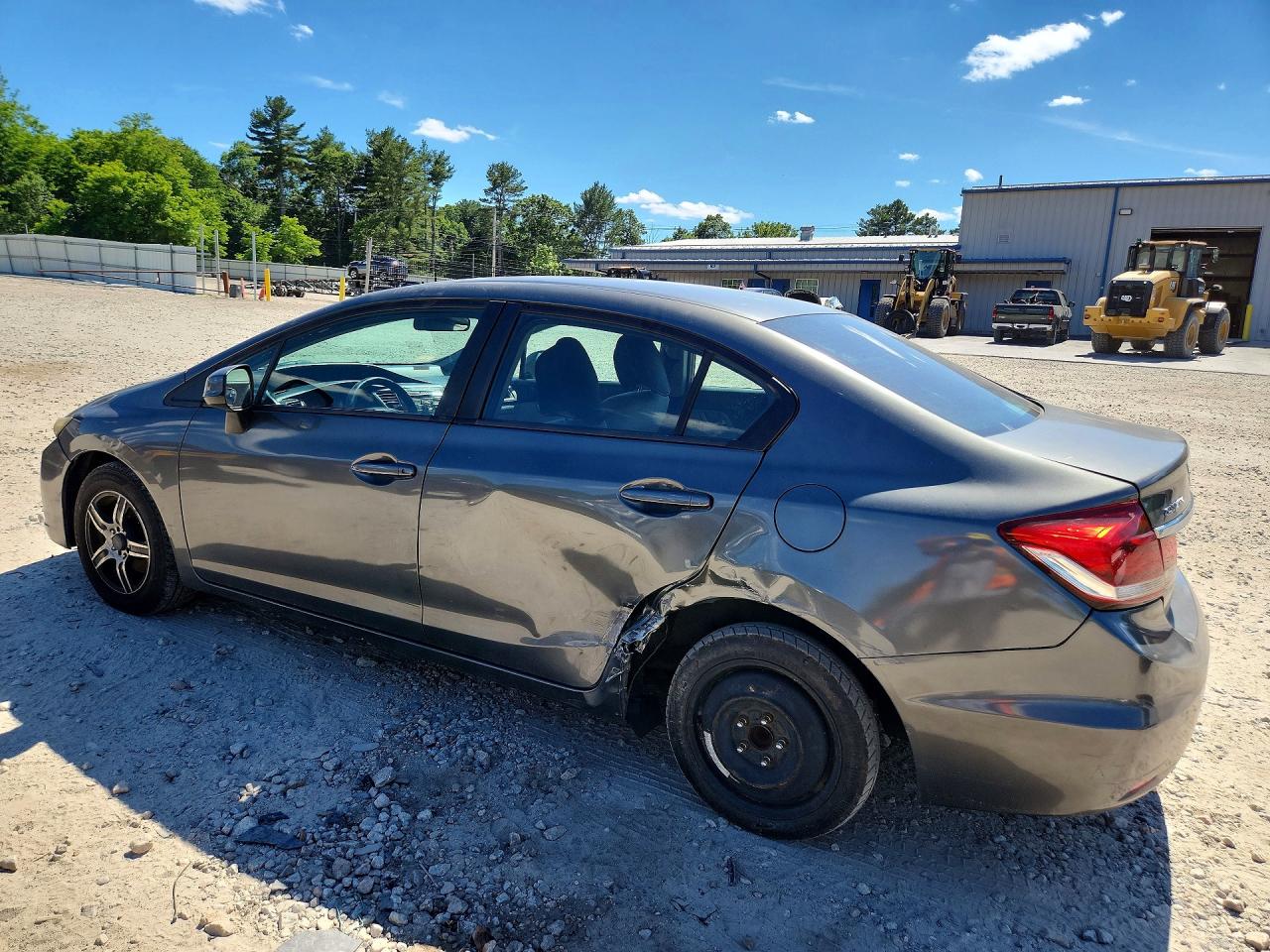 2013 Honda Civic Lx Gray vin: 2HGFB2F55DH569187