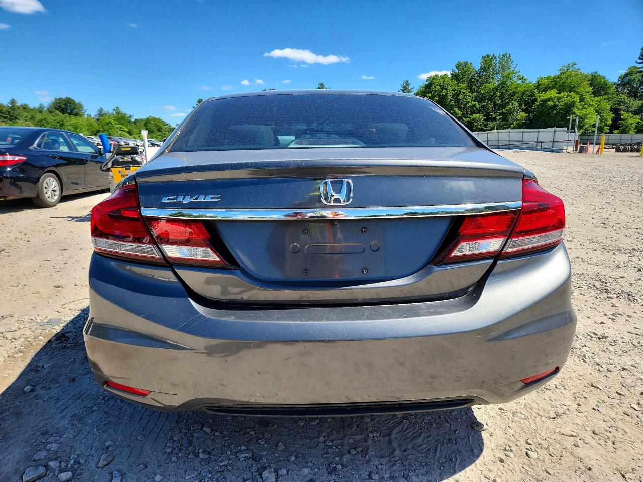 2013 Honda Civic Lx Gray vin: 2HGFB2F55DH569187