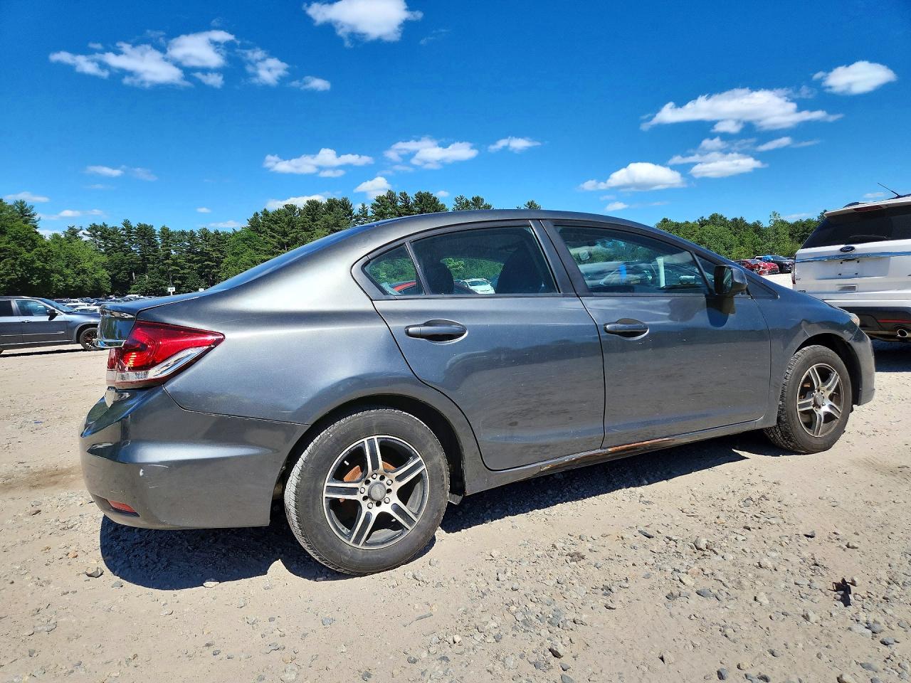 2013 Honda Civic Lx Gray vin: 2HGFB2F55DH569187