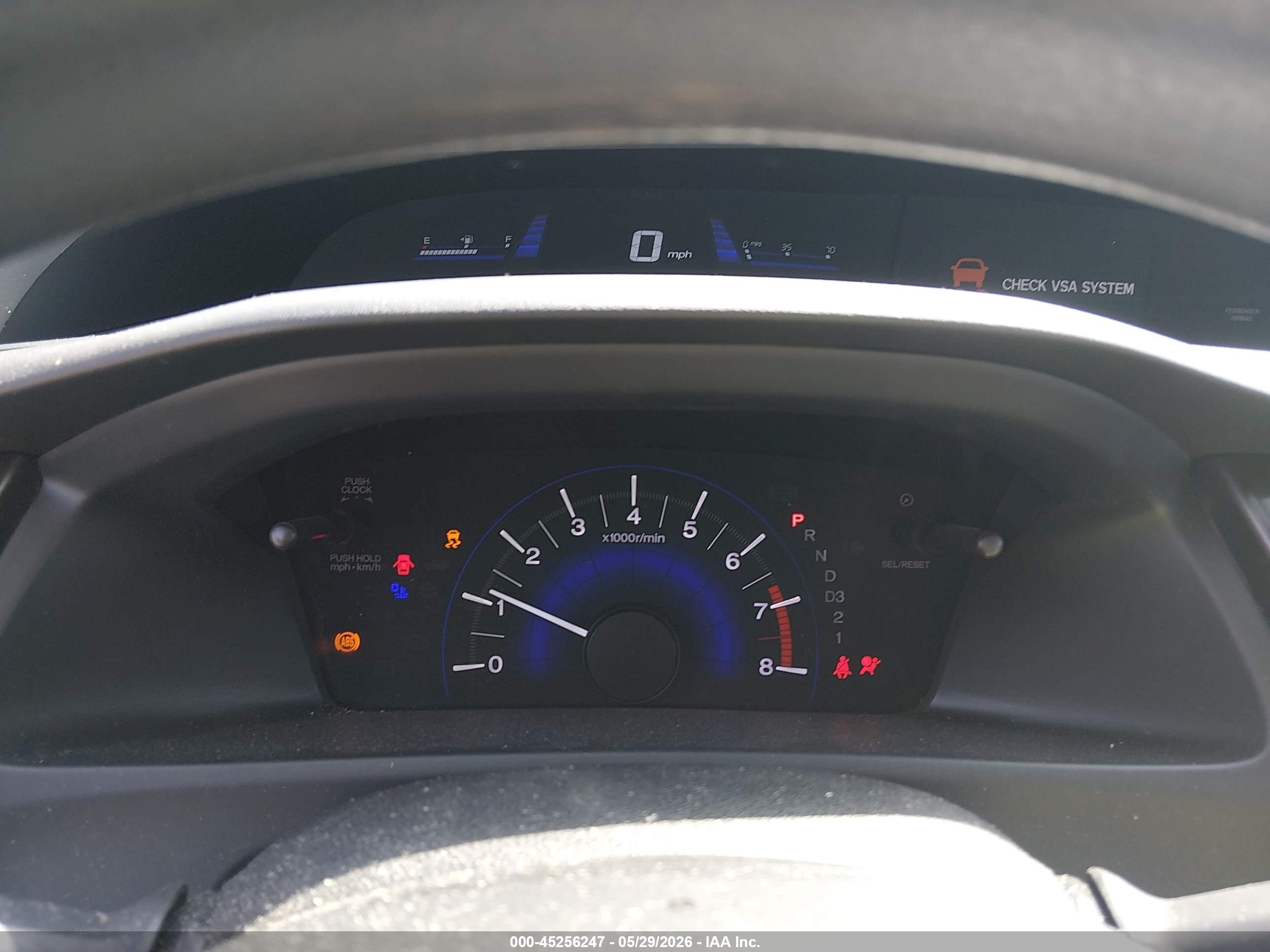 2013 Honda Civic Lx Серый vin: 2HGFB2F55DH569514