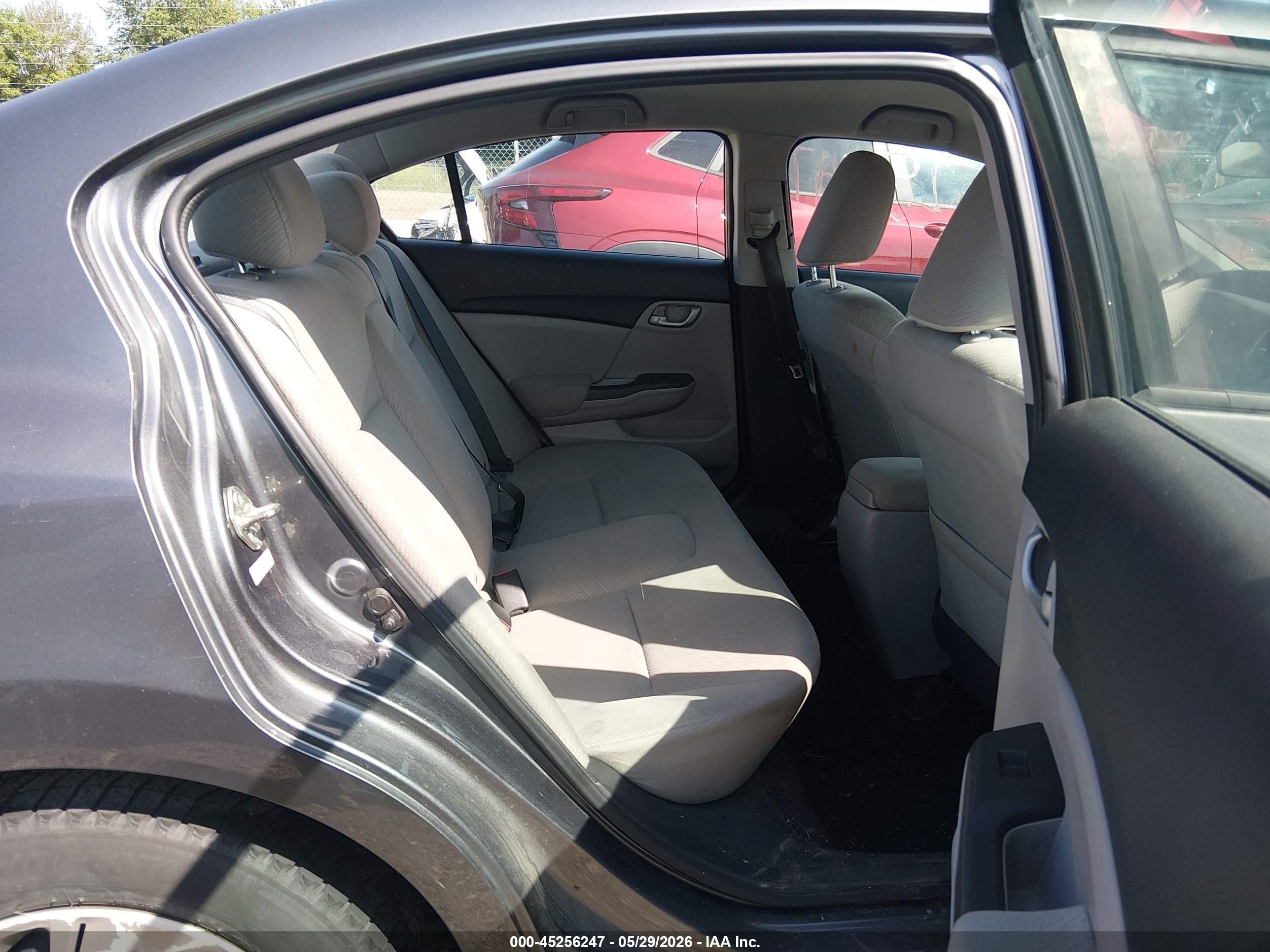 2013 Honda Civic Lx Серый vin: 2HGFB2F55DH569514
