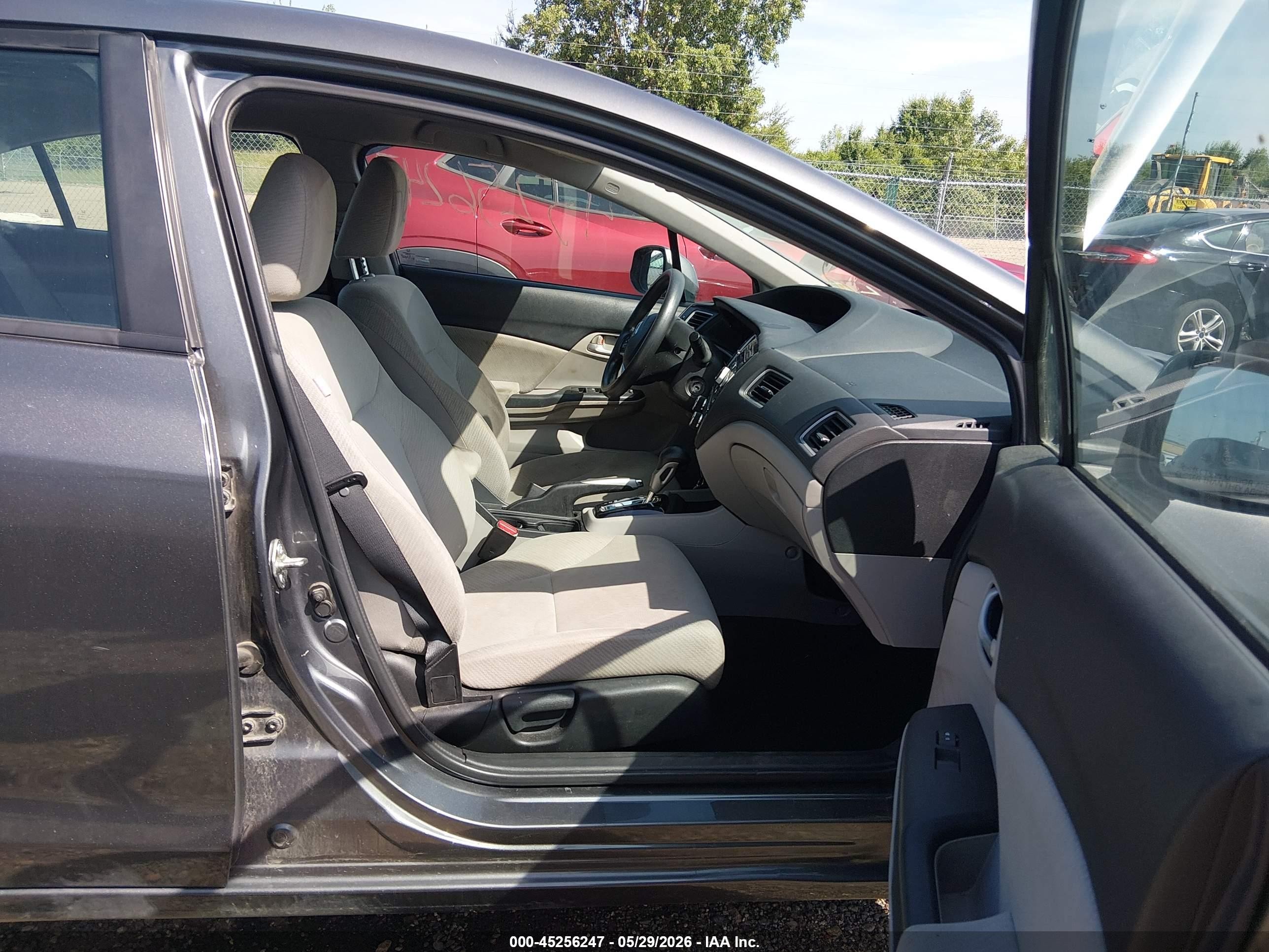 2013 Honda Civic Lx Серый vin: 2HGFB2F55DH569514