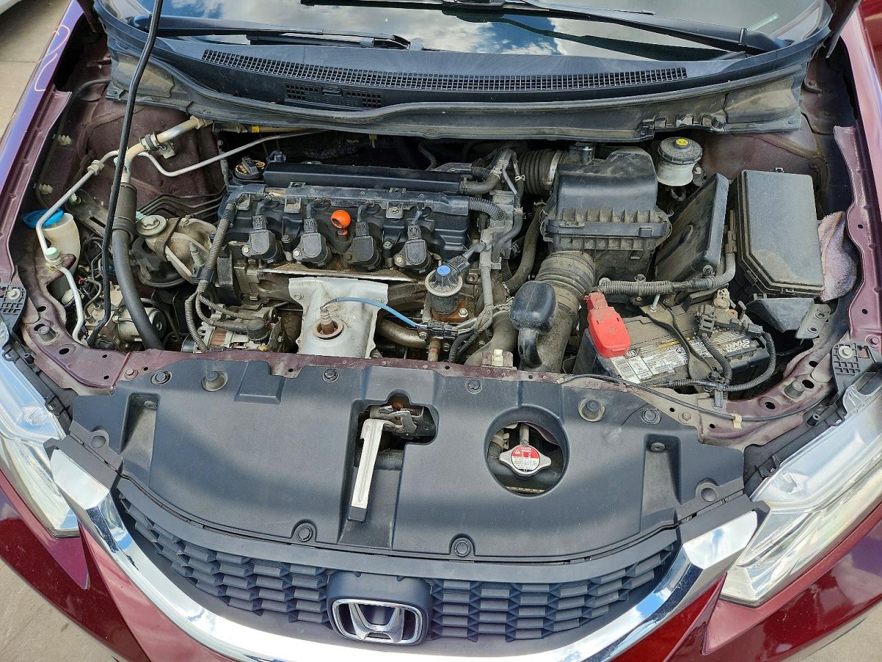 2013 Honda Civic Lx Red vin: 2HGFB2F55DH573675