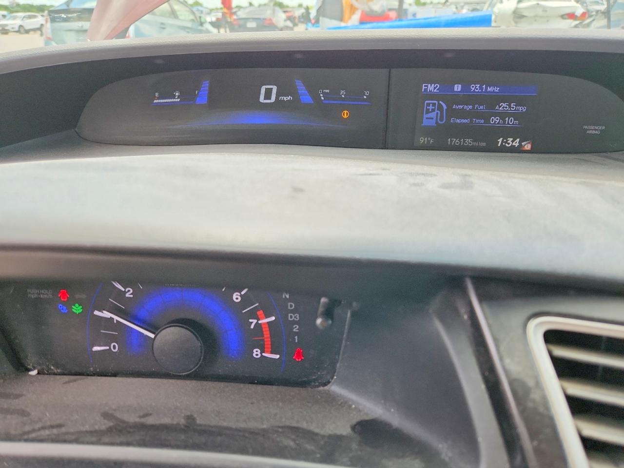 2013 Honda Civic Lx Red vin: 2HGFB2F55DH573675