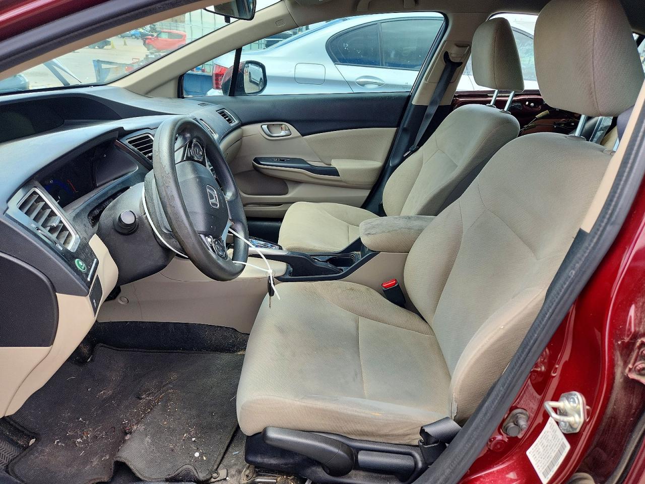 2013 Honda Civic Lx Red vin: 2HGFB2F55DH573675