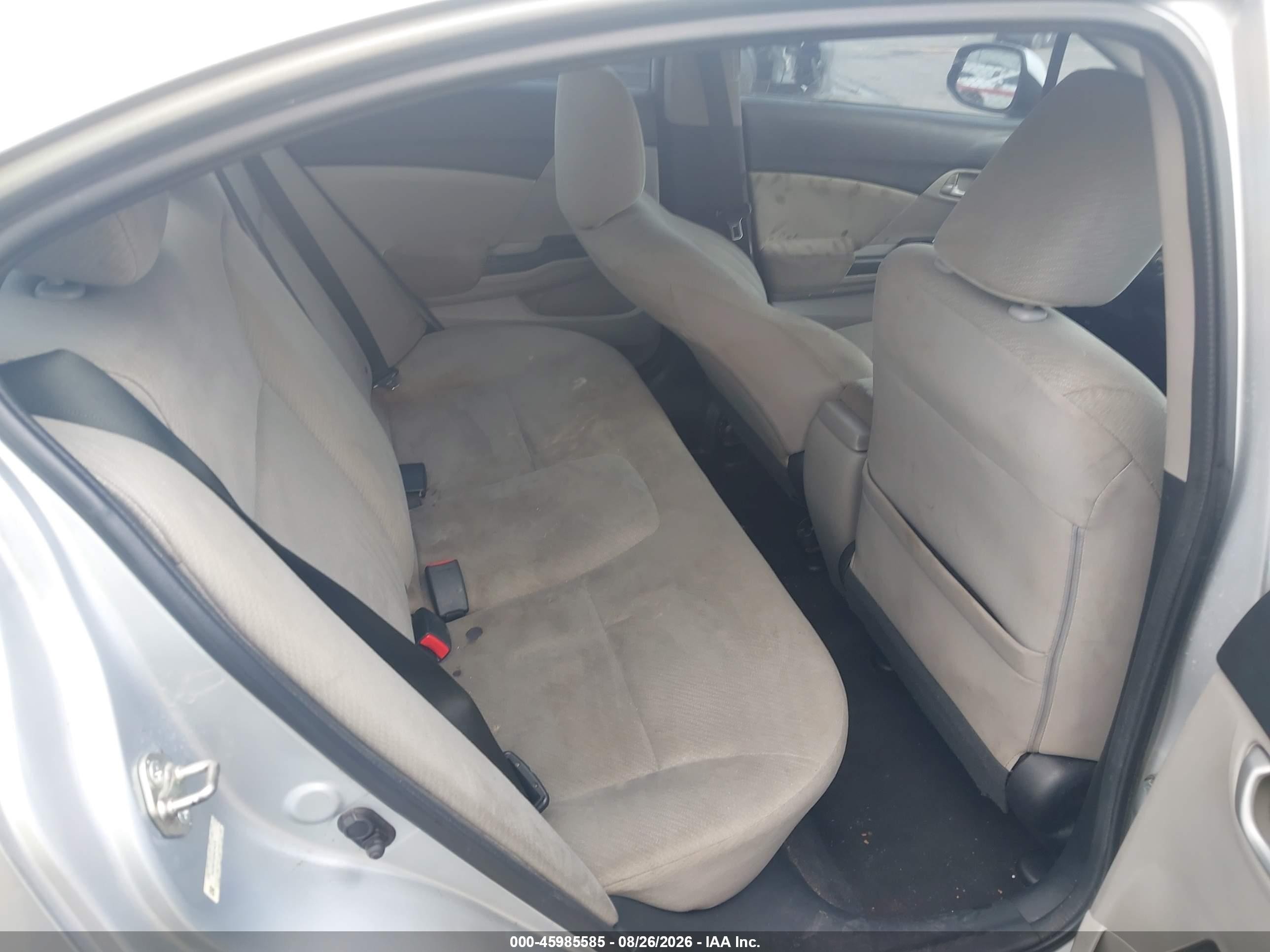 2013 Honda Civic Lx Silver vin: 2HGFB2F55DH574079