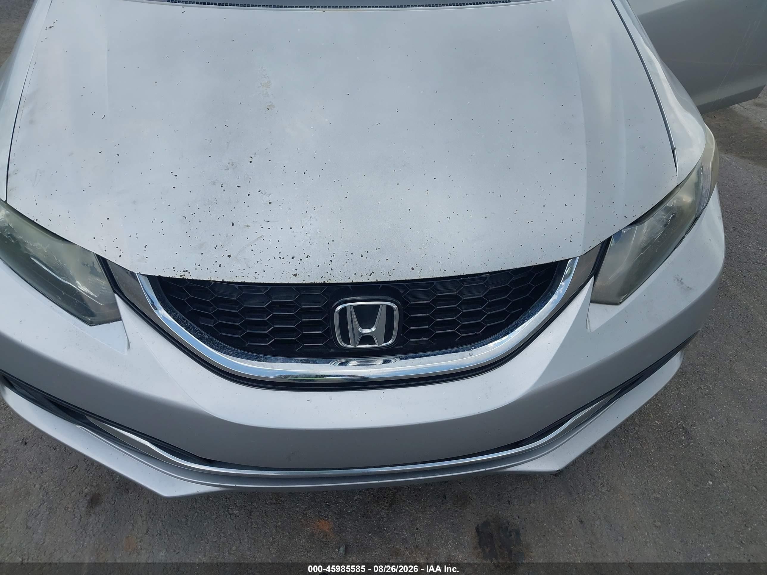 2013 Honda Civic Lx Silver vin: 2HGFB2F55DH574079