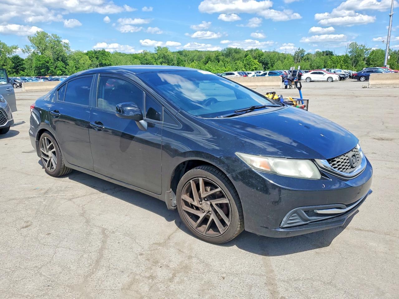 2013 Honda Civic Lx Black vin: 2HGFB2F55DH574549