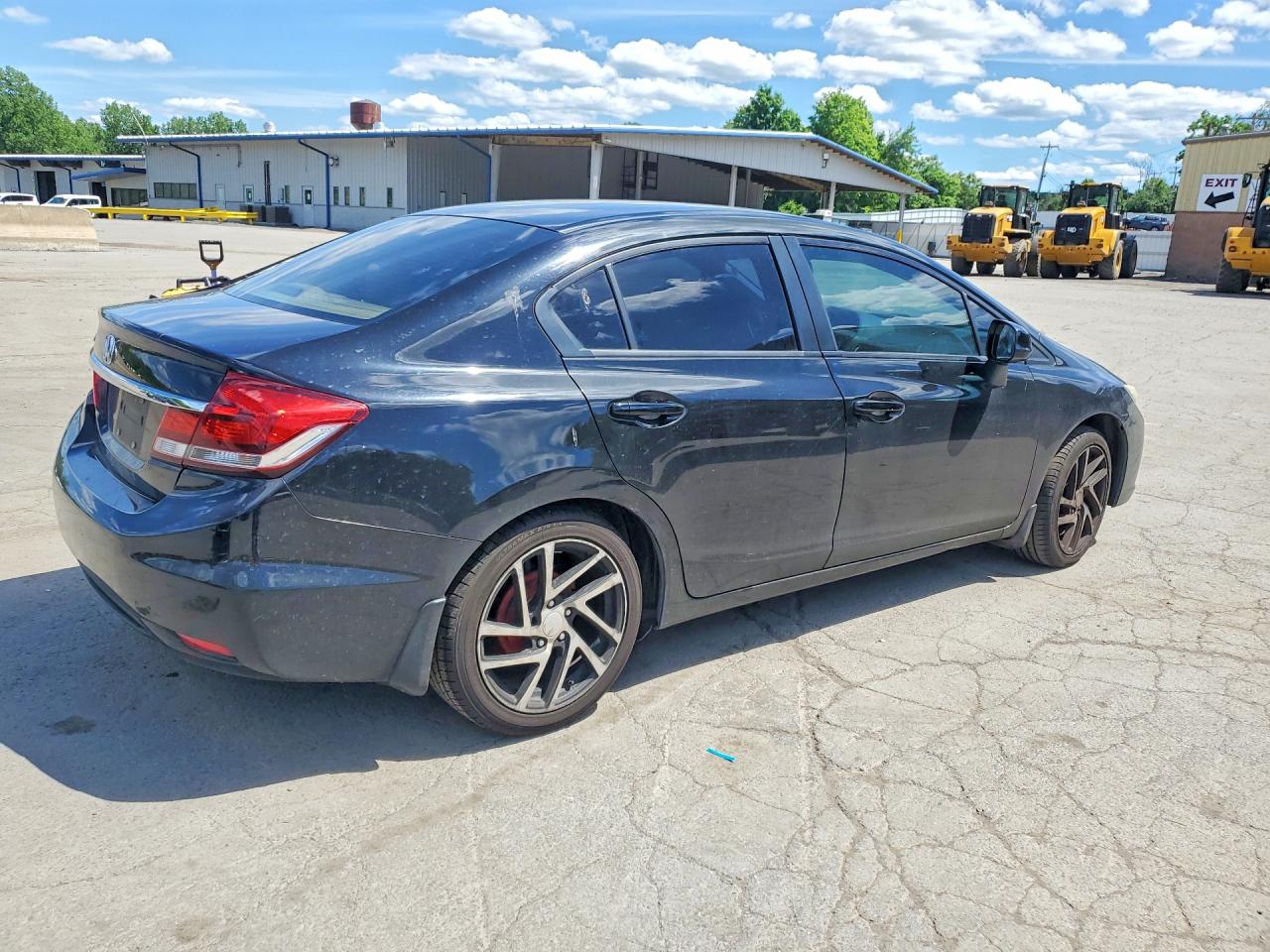 2013 Honda Civic Lx Black vin: 2HGFB2F55DH574549