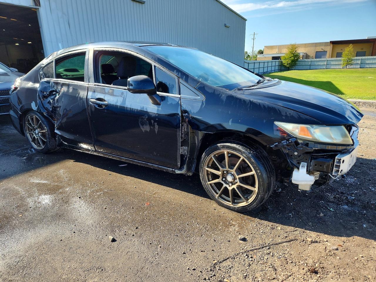 2013 Honda Civic Lx Black vin: 2HGFB2F55DH579301