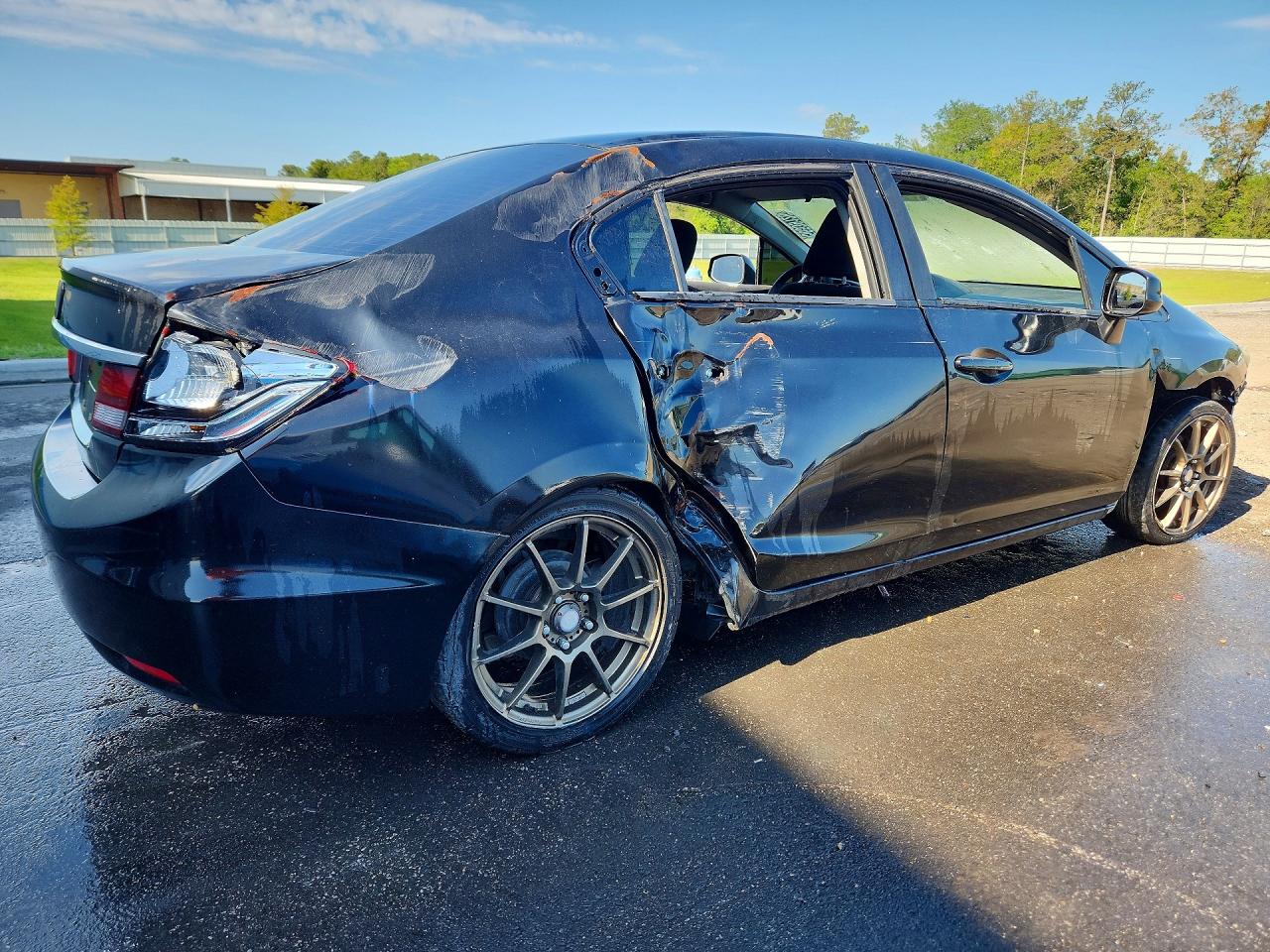 2013 Honda Civic Lx Black vin: 2HGFB2F55DH579301