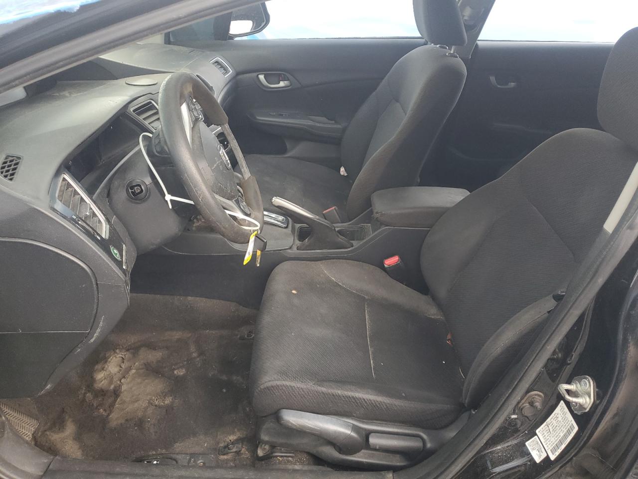 2013 Honda Civic Lx Black vin: 2HGFB2F55DH579301 Damage: Steering Wheel, Worn, Replacement Required