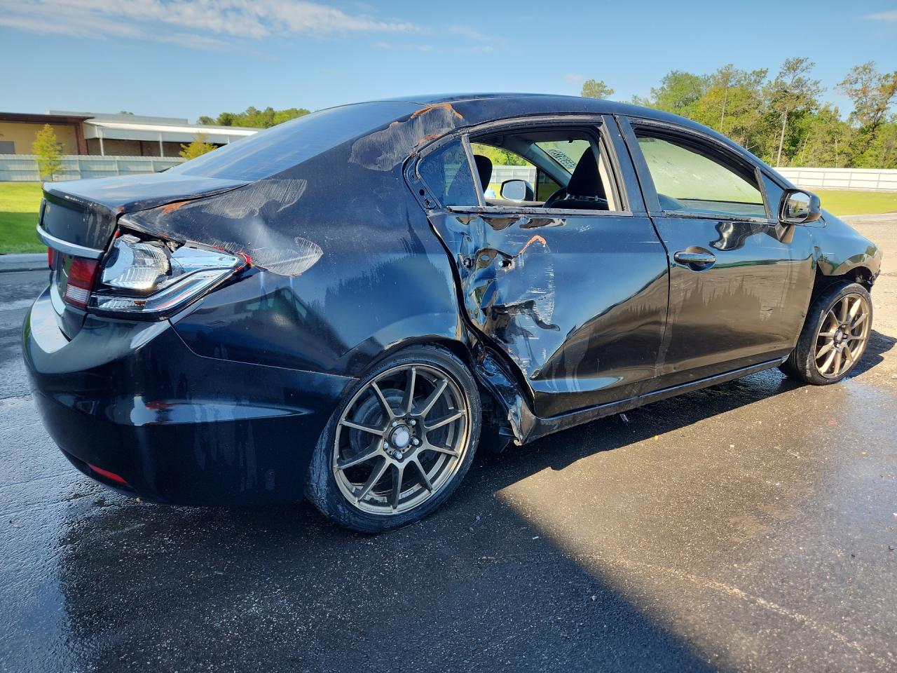 2013 Honda Civic Lx Black vin: 2HGFB2F55DH579301 Damage: Right Qtr Panel, Dent(S) W/ Paint Dmg, > 12 Inches