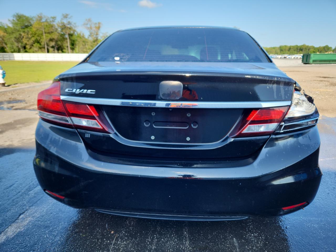 2013 Honda Civic Lx Black vin: 2HGFB2F55DH579301 Damage: Deck Lid, Multiple Scratches Heavy, 4