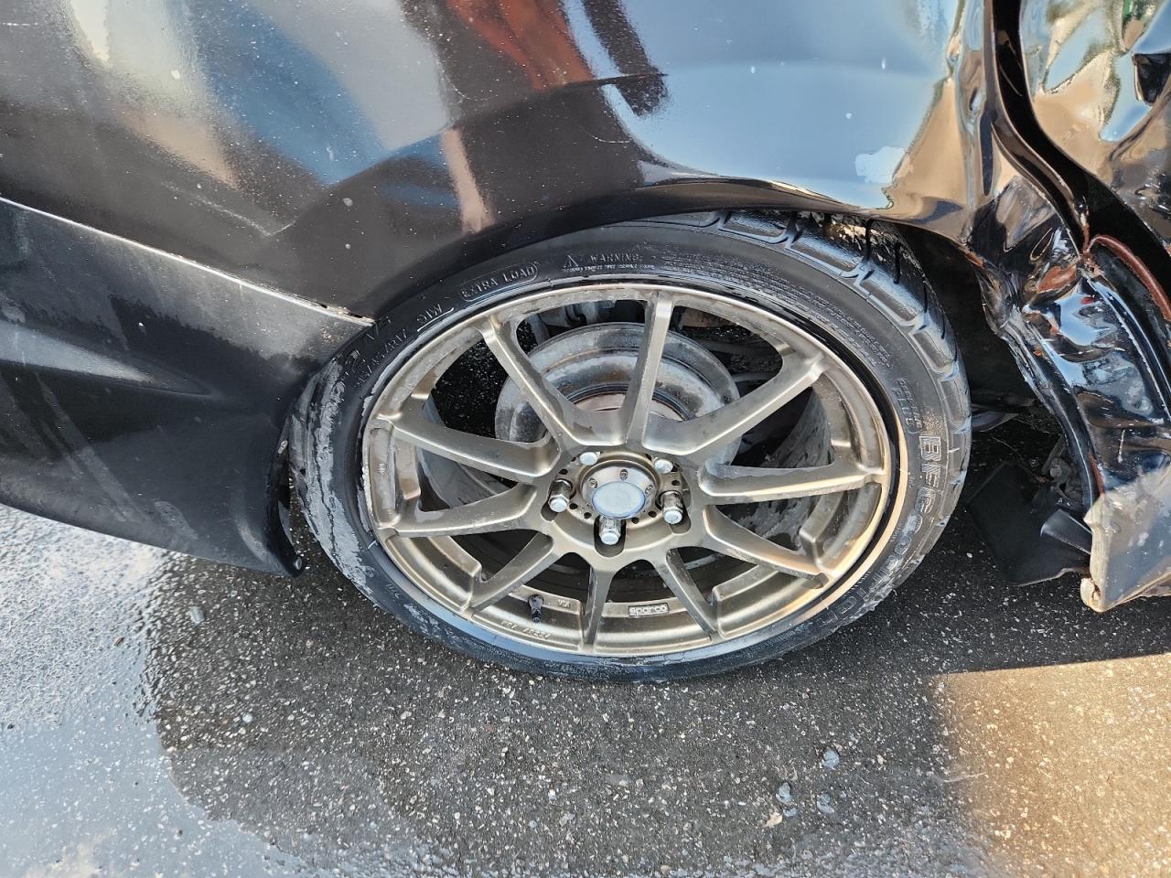 2013 Honda Civic Lx Black vin: 2HGFB2F55DH579301 Damage: Right Rear Wheel, Curb Rash, 7 To 8 Inches
