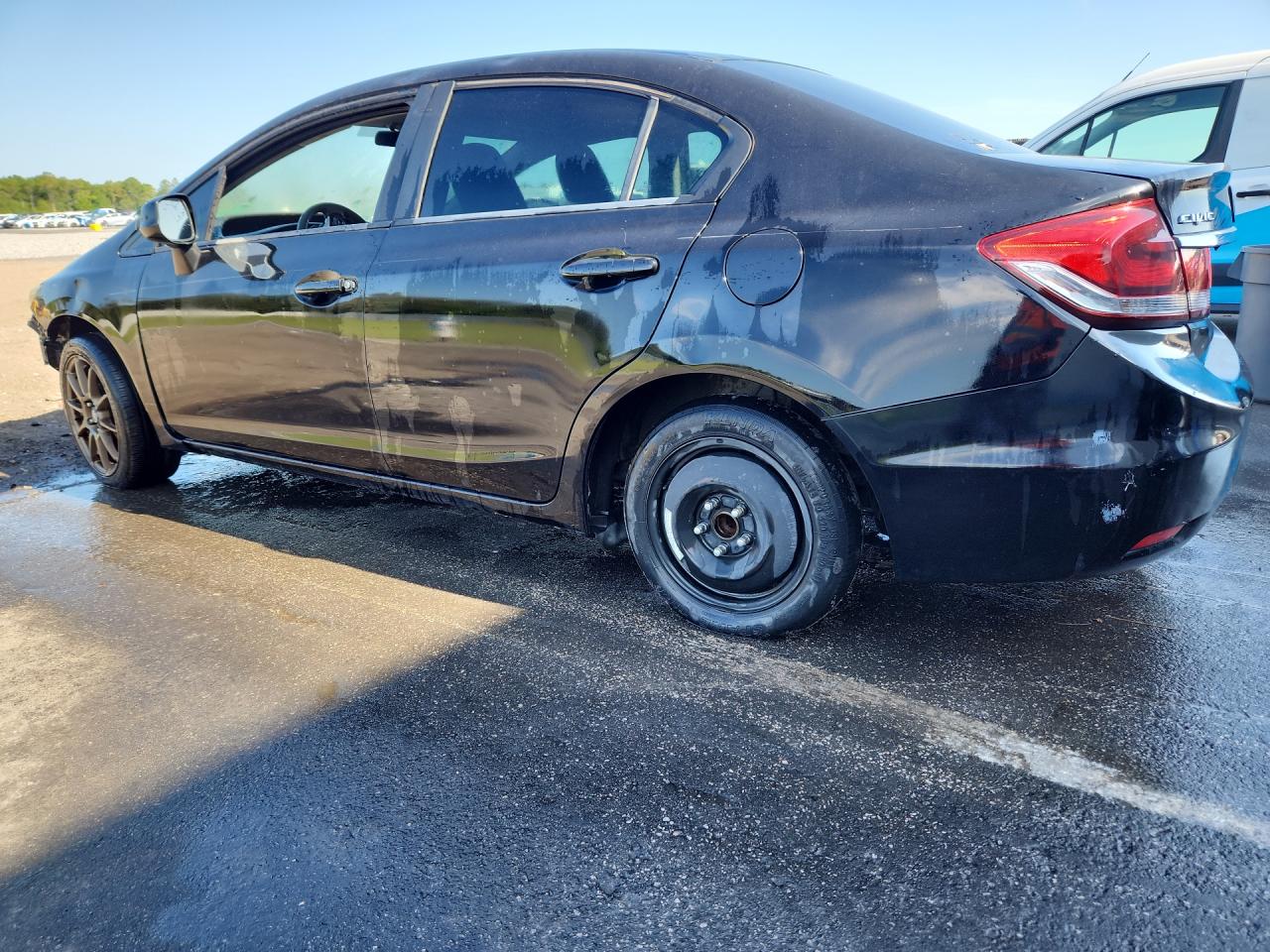 2013 Honda Civic Lx Black vin: 2HGFB2F55DH579301 Damage: Rear Bumper, Multiple Scratches Heavy, 5