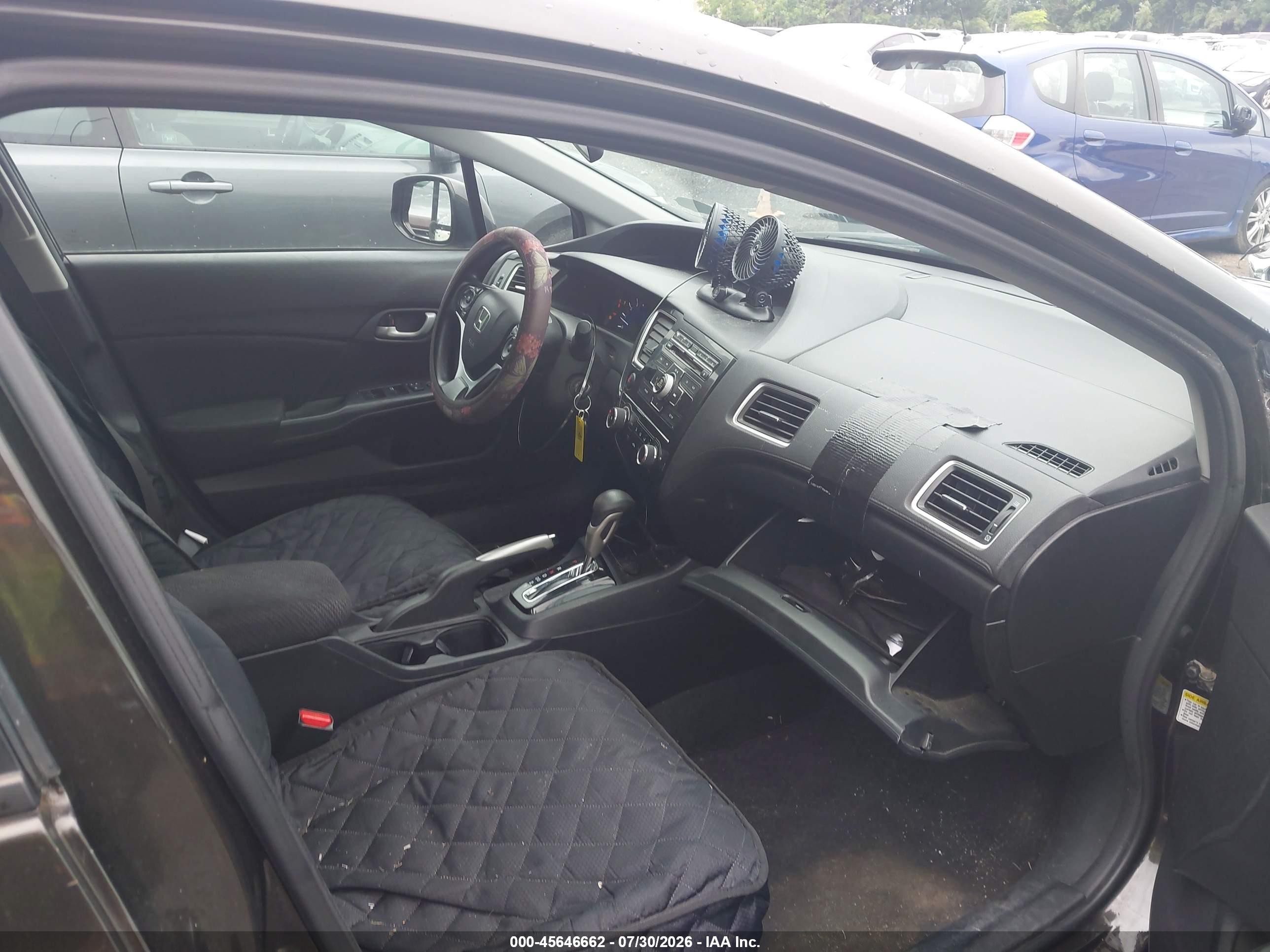 2013 Honda Civic Lx Gray vin: 2HGFB2F55DH582683